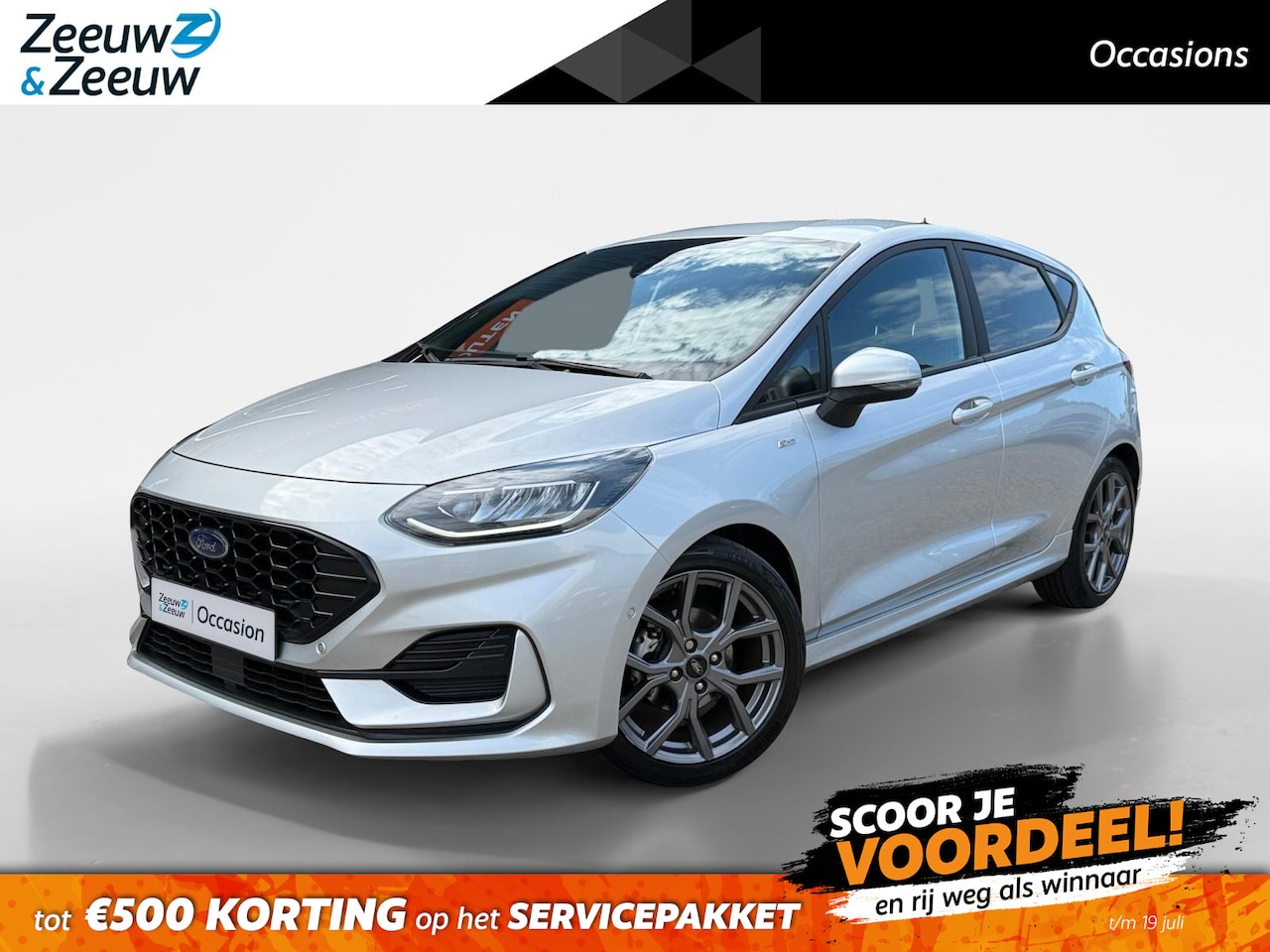 Ford Fiesta - 1.0 EcoBoost Hybrid ST-Line X | NL Auto | 1ste eigenaar volledig dealeronderhouden | Winte - AutoWereld.nl