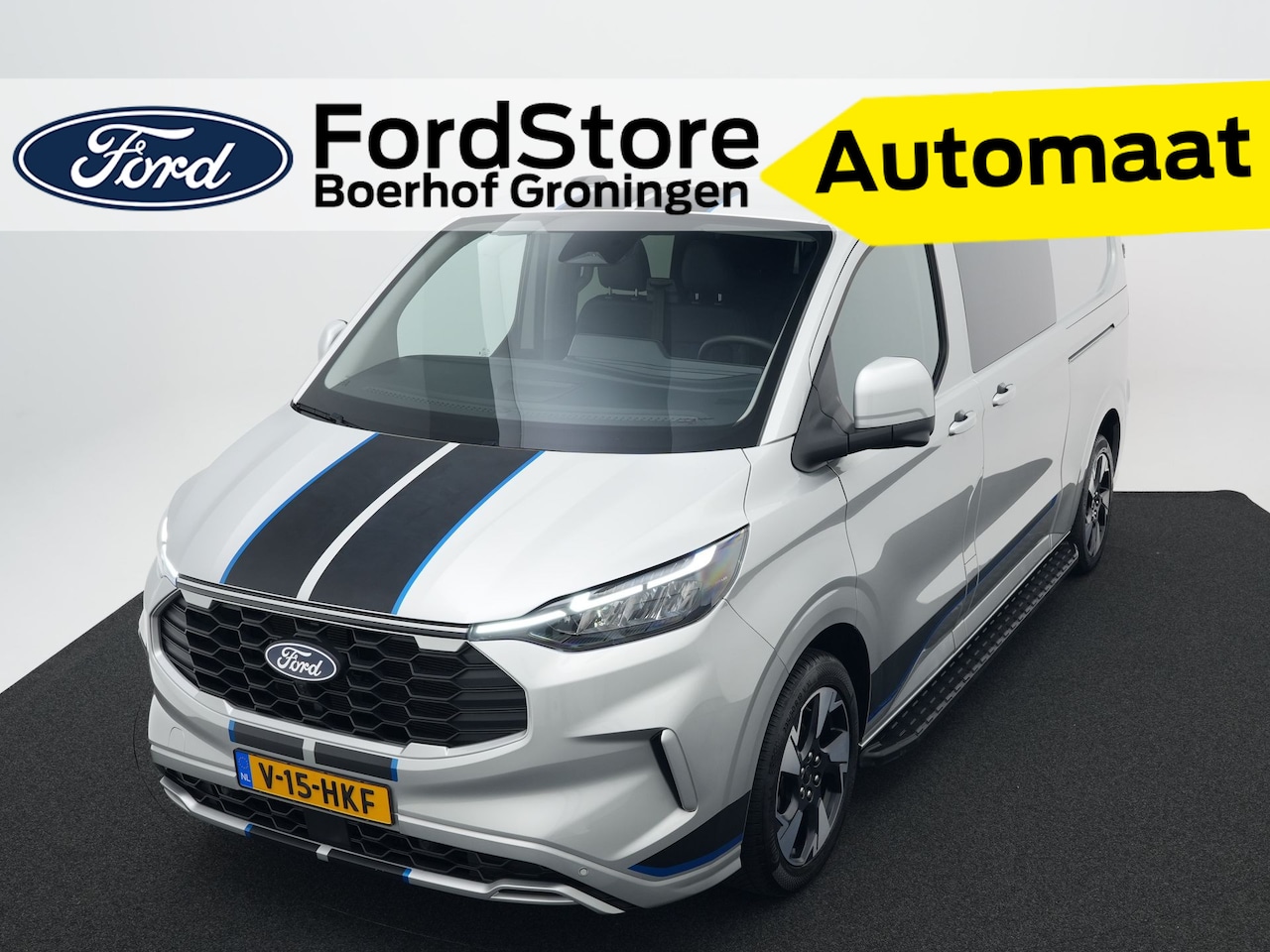 Ford Transit Custom - 300 2.0 TDCI 170 pk L2H1 Sport DC | Trekhaak | 360° Camera | B&O | Adapt. cruise | 4 seiz. - AutoWereld.nl