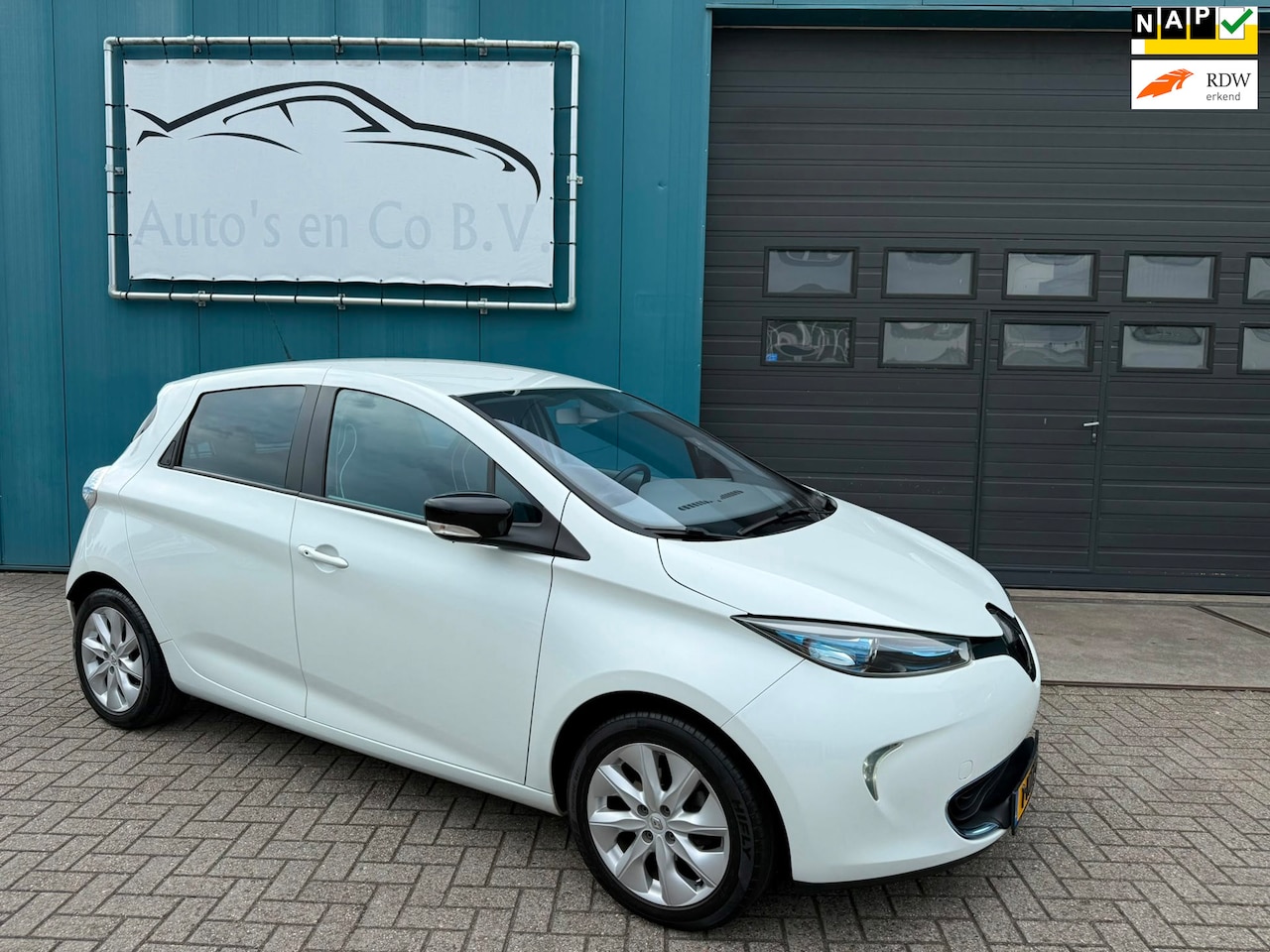 Renault Zoe - Q210 Zen Quickcharge 22 kWh (ex Accu) Airco Navi 16"Lm velgen NL Auto NAP Zeer nette staat - AutoWereld.nl