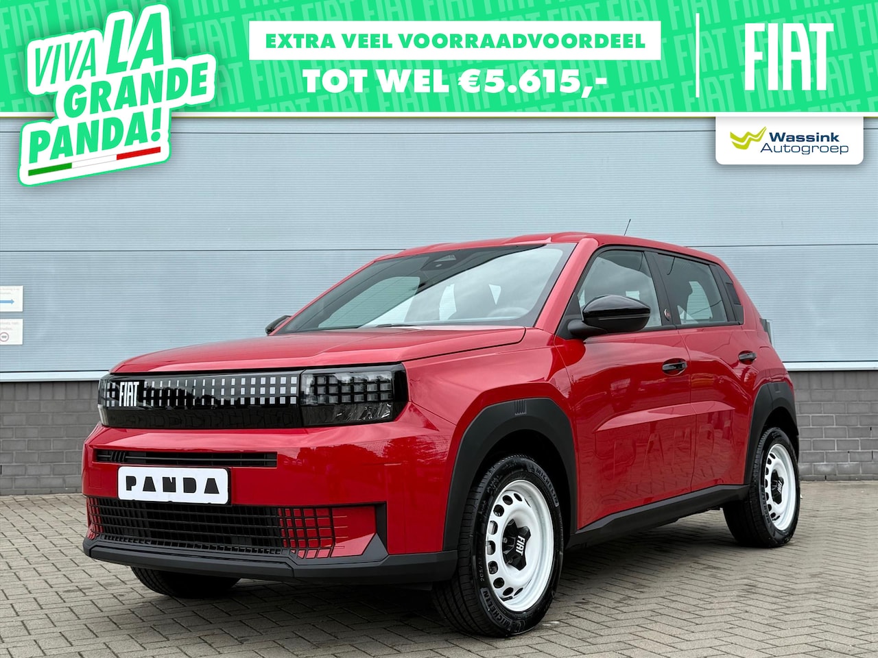 Fiat Grande Panda - 44kWh 113pk Red | Apple Carplay | Airco | LED | Nieuw model | Direct leverbaar | - AutoWereld.nl