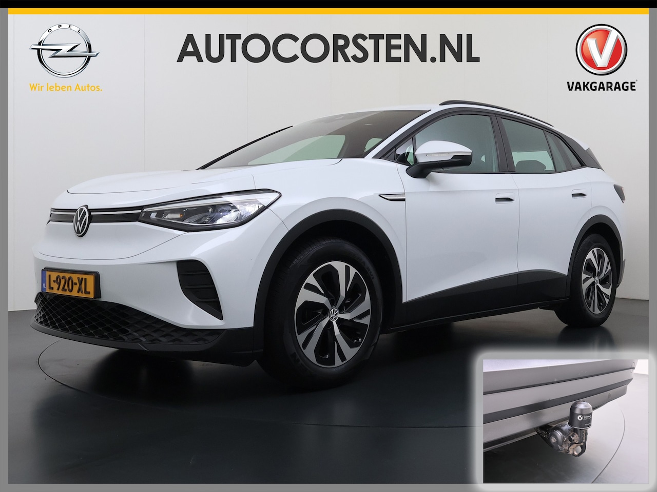 Volkswagen ID.4 - Pure 55kWh SOH 89% Trekhaak Adap.Cruise Stoelverwarming Ecc Navi Apple Carplay Android Aut - AutoWereld.nl