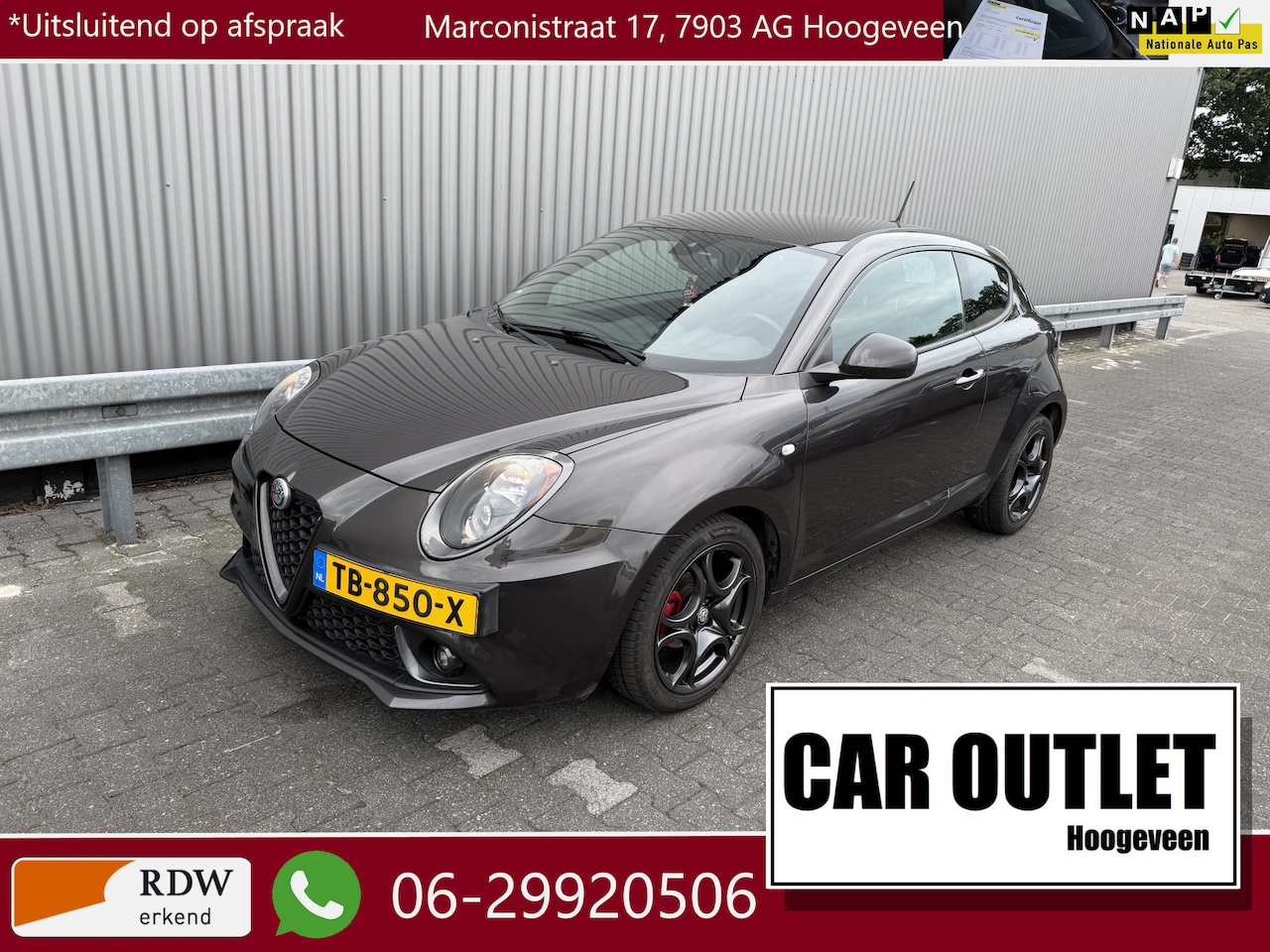 Alfa Romeo MiTo - 0.9 TwinAir ECO 127Dkm NAP, Navi, Clima Nw APK --Inruil Mogelijk-- - AutoWereld.nl