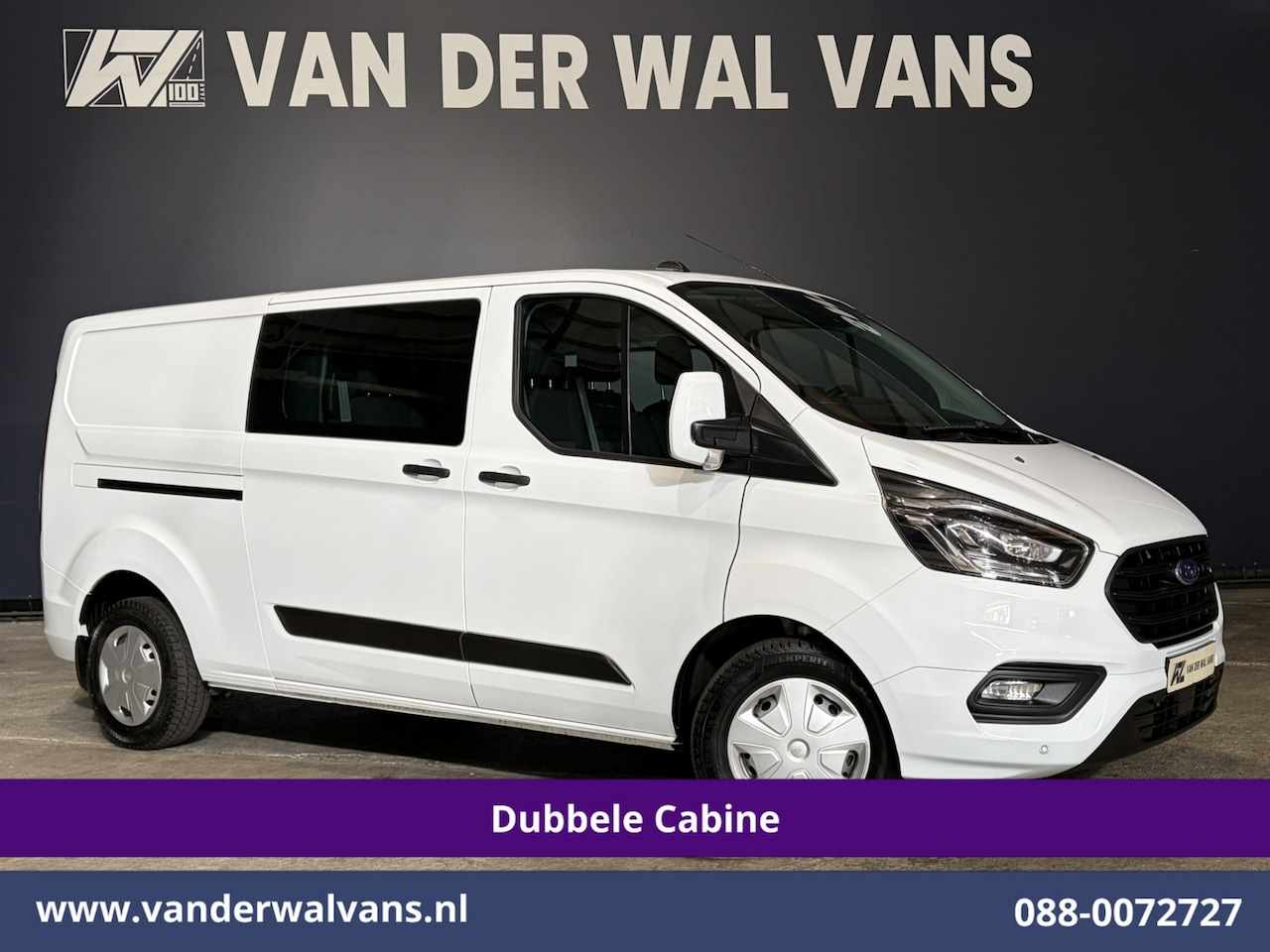 Ford Transit Custom - 2.0 TDCI 131pk Automaat L2H1 Dubbele Cabine Euro6 Airco | 6-Zits | Camera | Apple Carplay - AutoWereld.nl