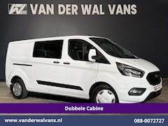 Ford Transit Custom - 2.0 TDCI 131pk Automaat L2H1 Dubbele Cabine Euro6 Airco | 6-Zits | Camera | Apple Carplay