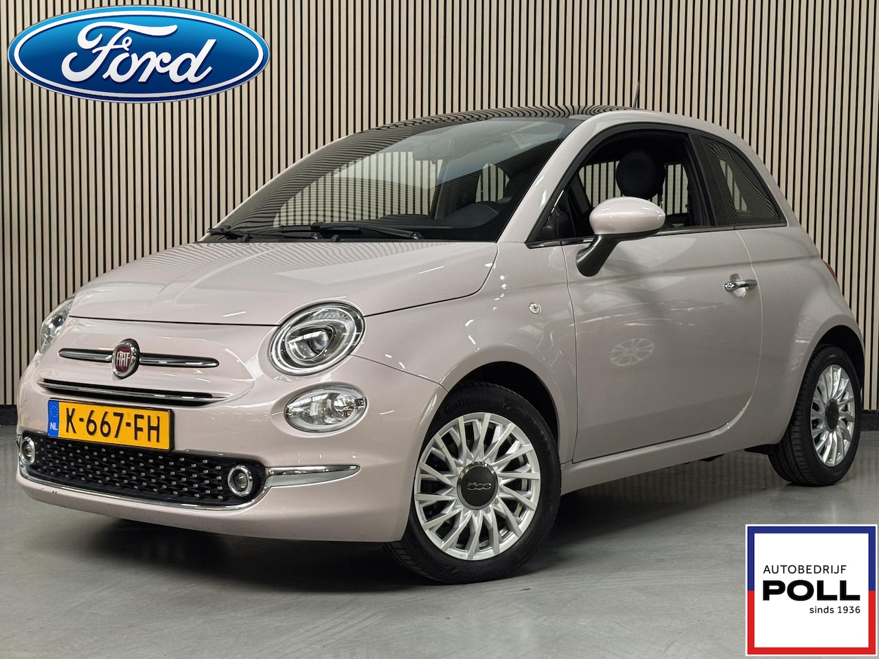Fiat 500 - 1.0 Hybrid Star Panoramadak Half Leer Cruise control Parkeersensoren Dealeronderhouden - AutoWereld.nl
