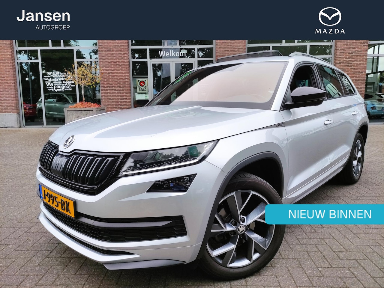 Skoda Kodiaq - 1.5 TSI Sportline Business DSG - Panoramadak - Adaptieve Cr.control - Wegklapbare trekhaak - AutoWereld.nl