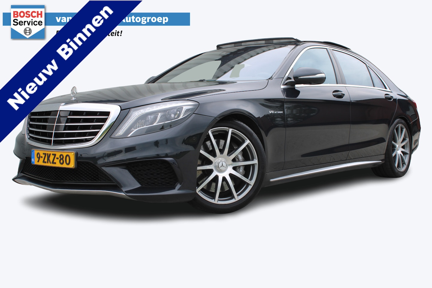 Mercedes-Benz S-klasse - AMG 63 4Matic Lang 585PK V8 | Drivers Package | Burmester | Panoramadak | Nachtzicht | Sof - AutoWereld.nl