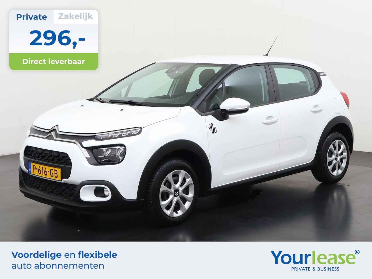 Citroën C3 - 1.2 PureTech You | All-in 296,- Private Lease | Direct uit voorraad - AutoWereld.nl