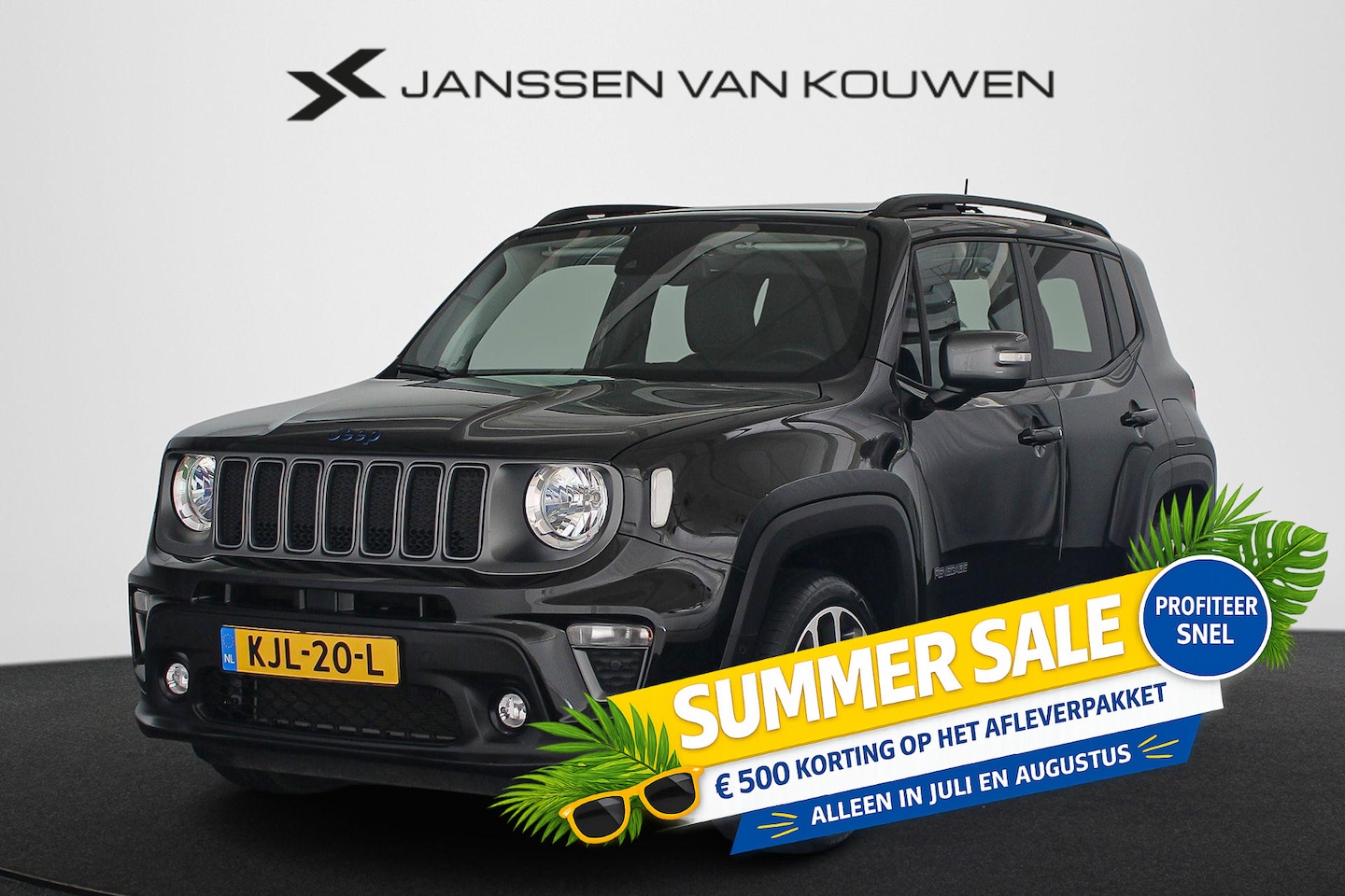 Jeep Renegade - 4xe 240 Plug-in Hybrid Electric S Panoramadak Leder Elektrische Stoelen - AutoWereld.nl