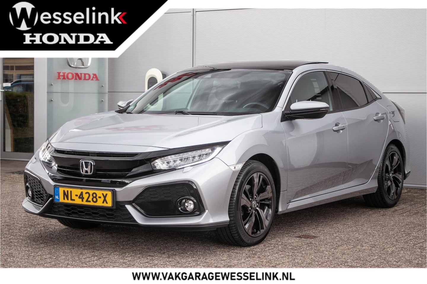 Honda Civic - 1.0 i-VTEC Premium - Leer | Schuif/kanteldak | Afn. Trekhaak - AutoWereld.nl