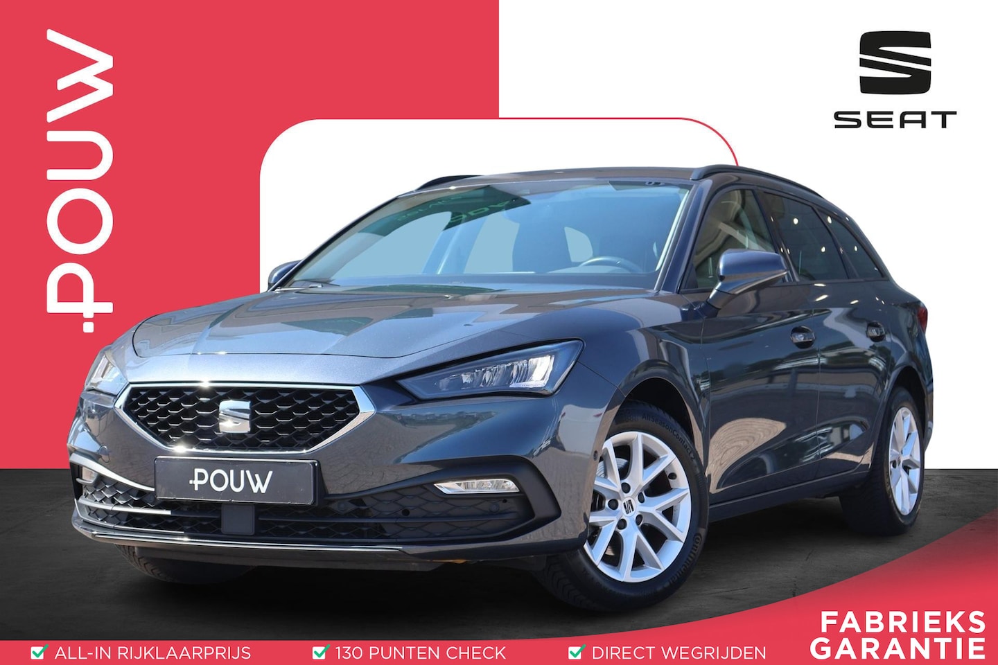 SEAT Leon Sportstourer - 1.0 TSI 110pk Style Business Intense | Camera | Adaptive Cruise | PDC | Carplay | Navigati - AutoWereld.nl