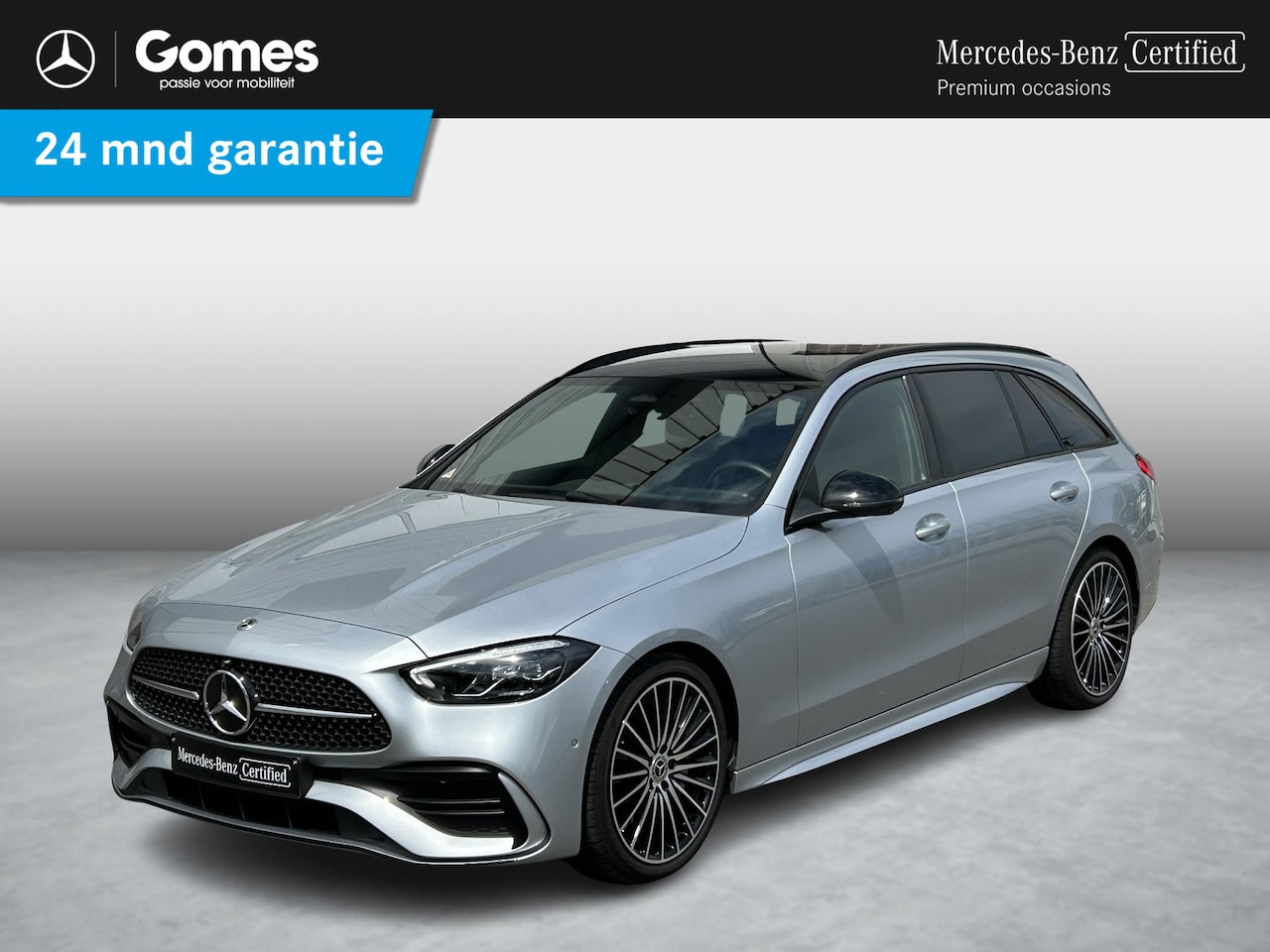 Mercedes-Benz C-klasse Estate - 180 Business Solution AMG Panoramadak | Trekhaak | Night | 19 inch | - AutoWereld.nl