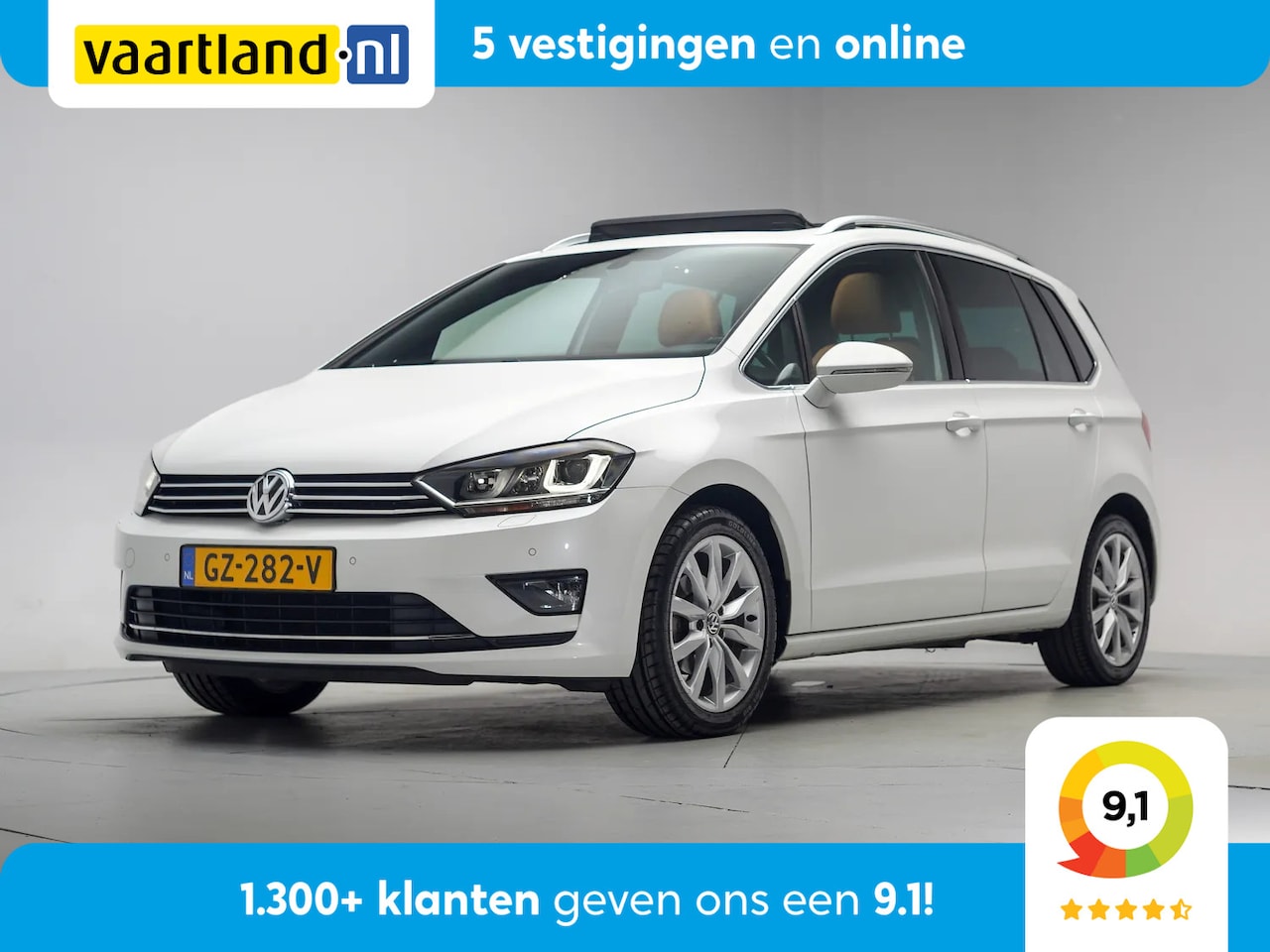 Volkswagen Golf Sportsvan - 1.2 TSI Highline Edition Aut. [ Panorama Navi Alcantara/leder Camera Xenon/LED] - AutoWereld.nl