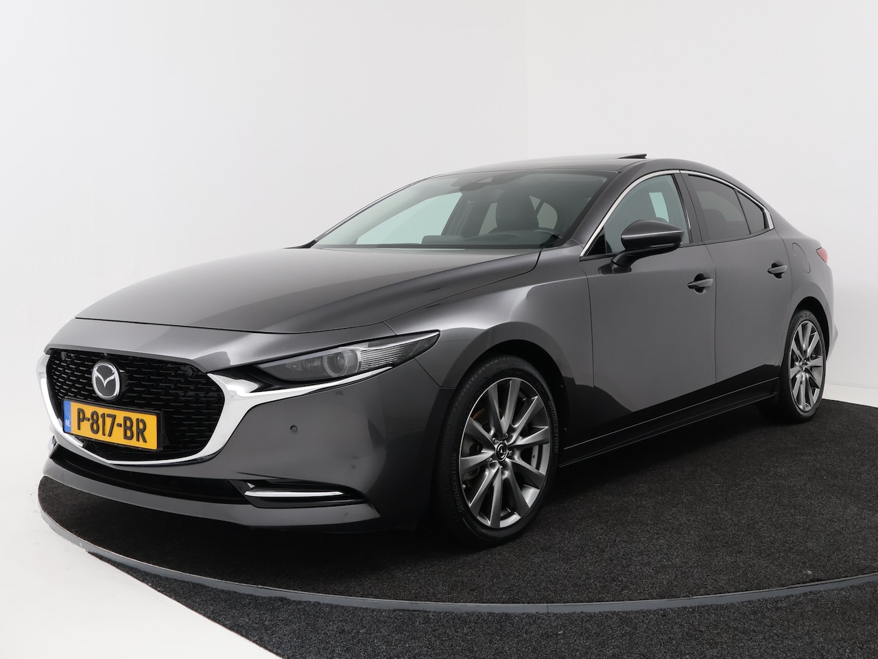 Mazda 3 - 2.0 e-SkyActiv-X M Hybrid 186 Luxury | Schuifdak | Leder | Stoel & stuurverwarming | - AutoWereld.nl
