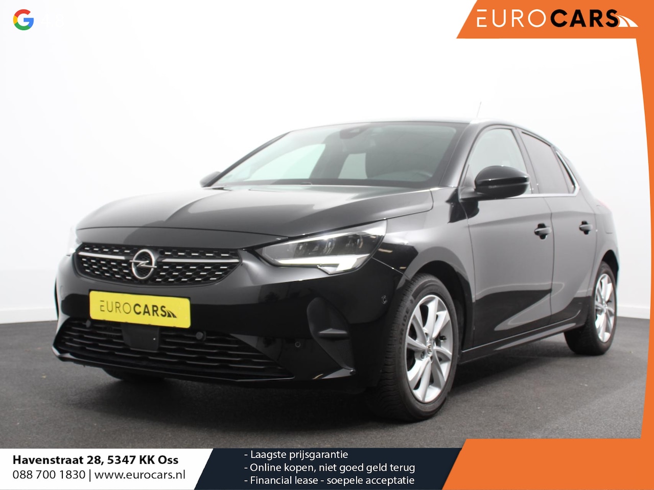 Opel Corsa - 1.2 Turbo Elegance Automaat Airco Cruise control Led Navigatie Apple Carplay/ Android auto - AutoWereld.nl