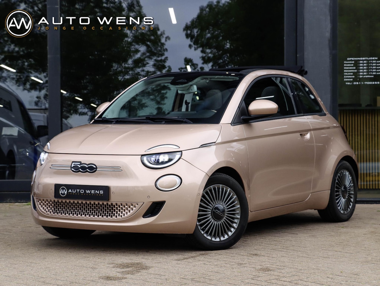 Fiat 500 C - Icon 42 kWh Cabrio | Rose Gold | Camera | CarPlay | 320KM rijbereik (WLTP) - AutoWereld.nl