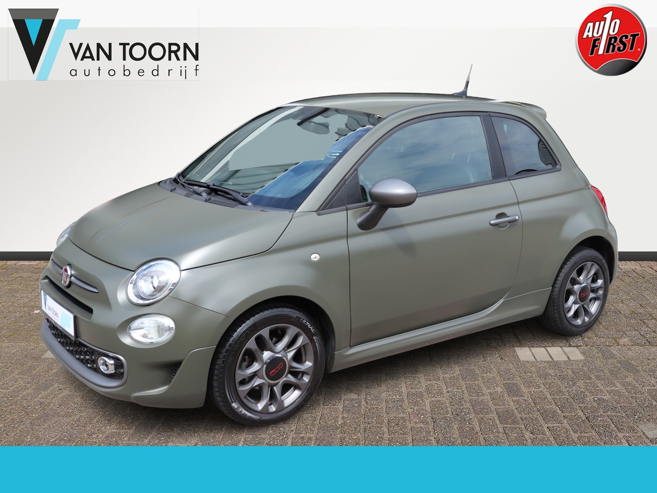 Fiat 500 - S 1.2 Automaat. Speciale matte kleur, navigatie, unieke auto! - AutoWereld.nl