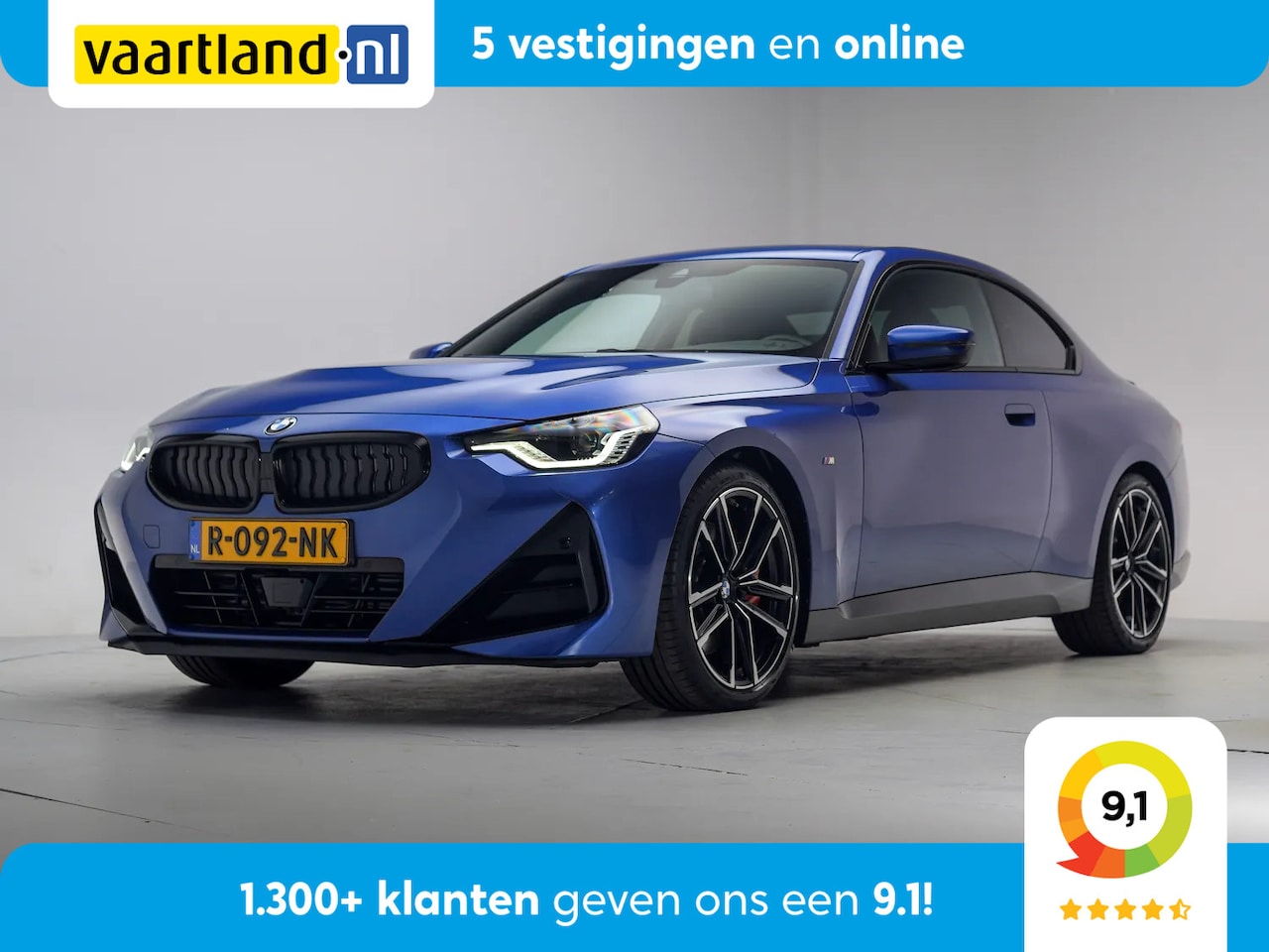 BMW 2-serie Coupé - 220i M Sport High Executive Aut. [ Sfeerverlichting Apple/Android Leder Stoelverwarming - AutoWereld.nl