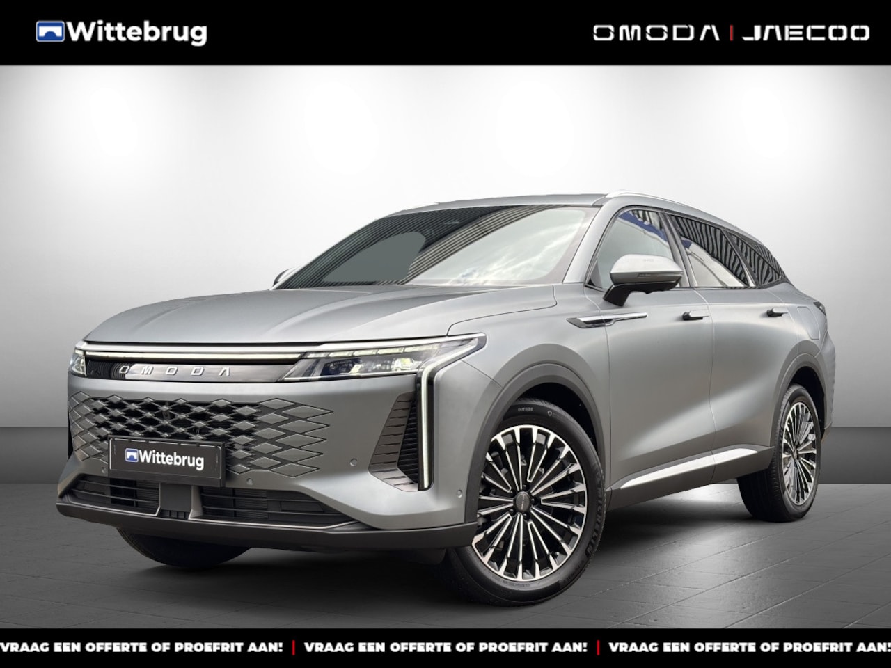 Omoda 9 - SHS Premium Plug-In Hybride Automaat met 1100 km Range, Lederen bekleding, Elektrsiche sto - AutoWereld.nl
