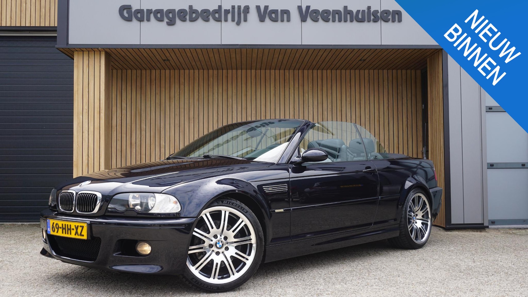 BMW M3 - 3-Serie Cabrio E46 3.2 S54 Handgeschakeld Leder H&K 19inch LM Xenon *Carbon schwarz* NL Au - AutoWereld.nl