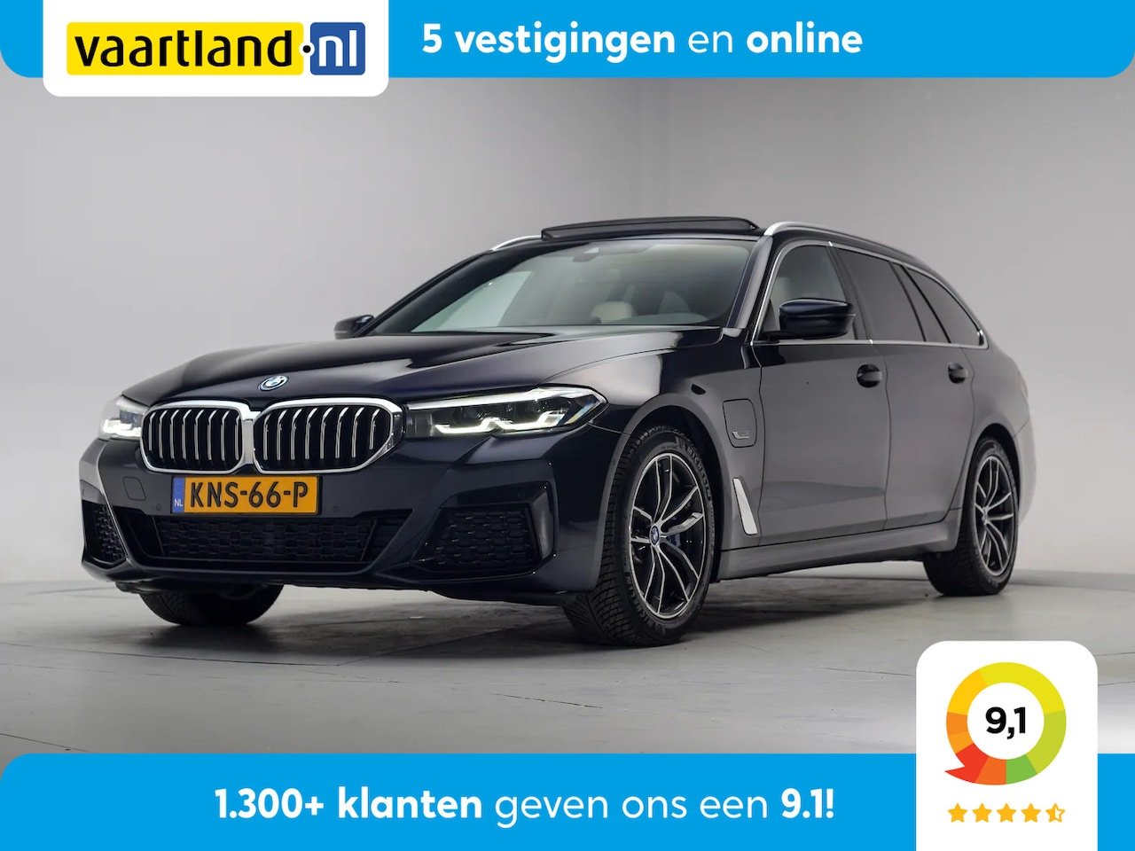 BMW 5-serie Touring - 520e M Sport Business Plus [ Panorama Leder Comfortstoelen Live-cockpit prof. ] - AutoWereld.nl