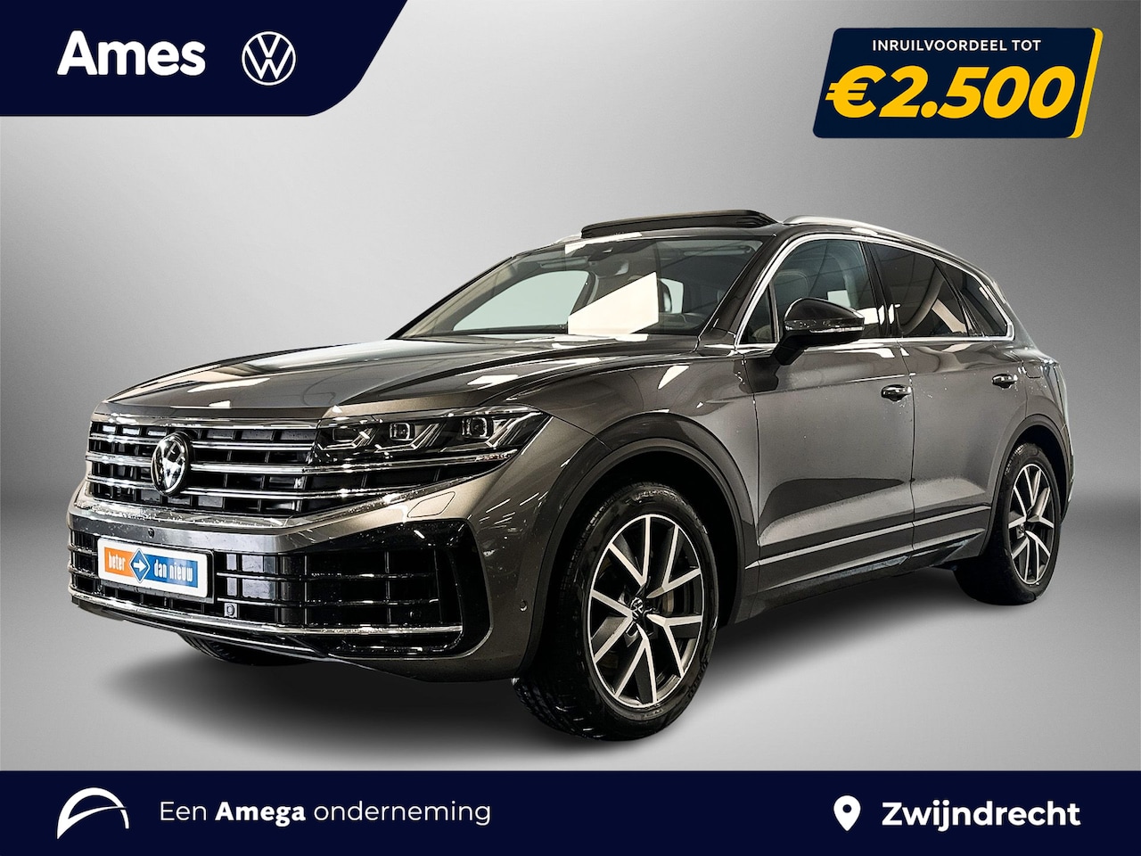 Volkswagen Touareg - 3.0 381pk TSi eHybrid 4MOTION Elegance Luchtvering | Trekhaak zwenkbaar | Leder Pakket 'Vi - AutoWereld.nl