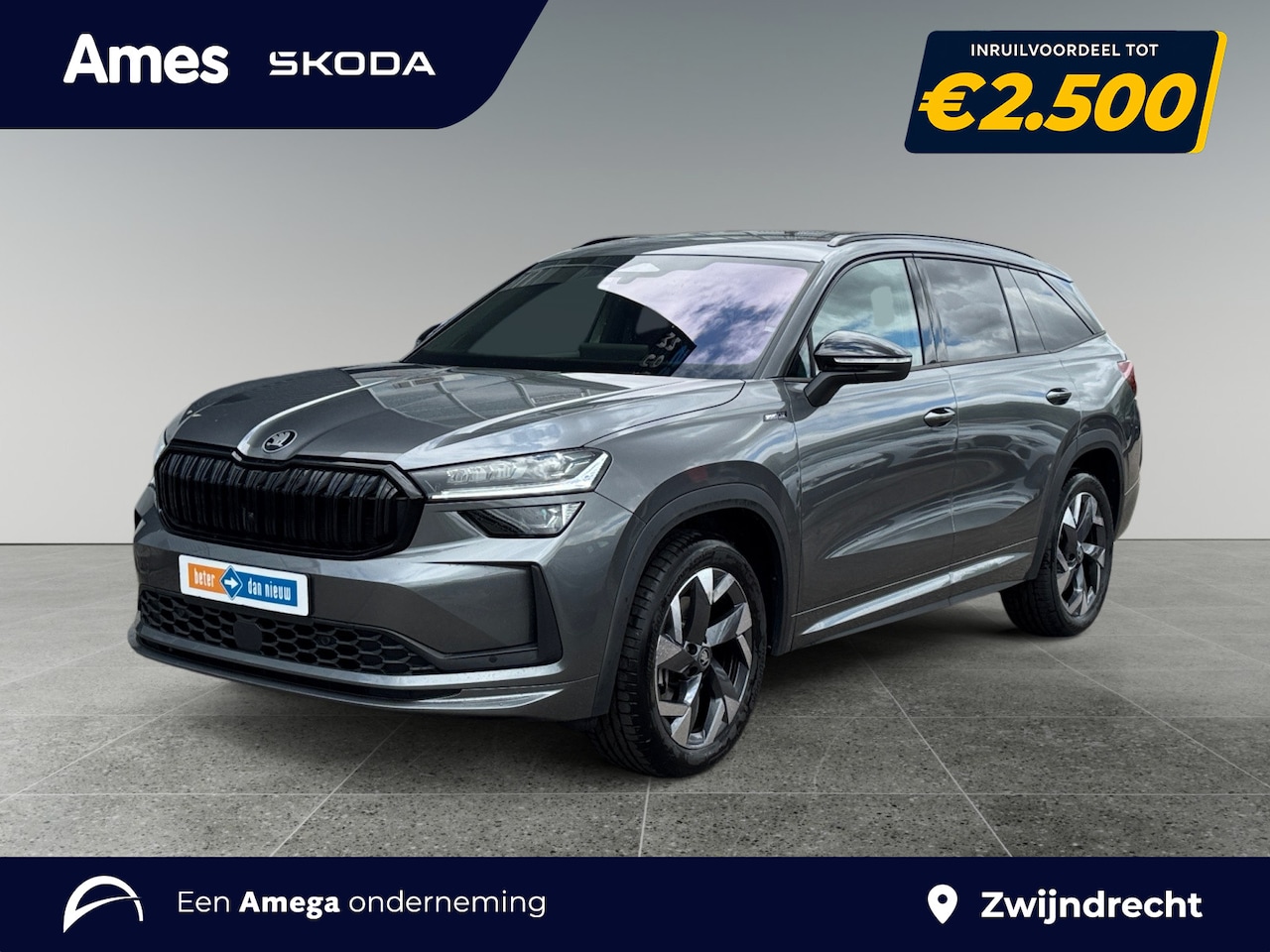 Skoda Kodiaq - 1.5 150pk TSI MHEV Sportline Business 7p Winter Pakket | Predictive adaptive cruise contro - AutoWereld.nl
