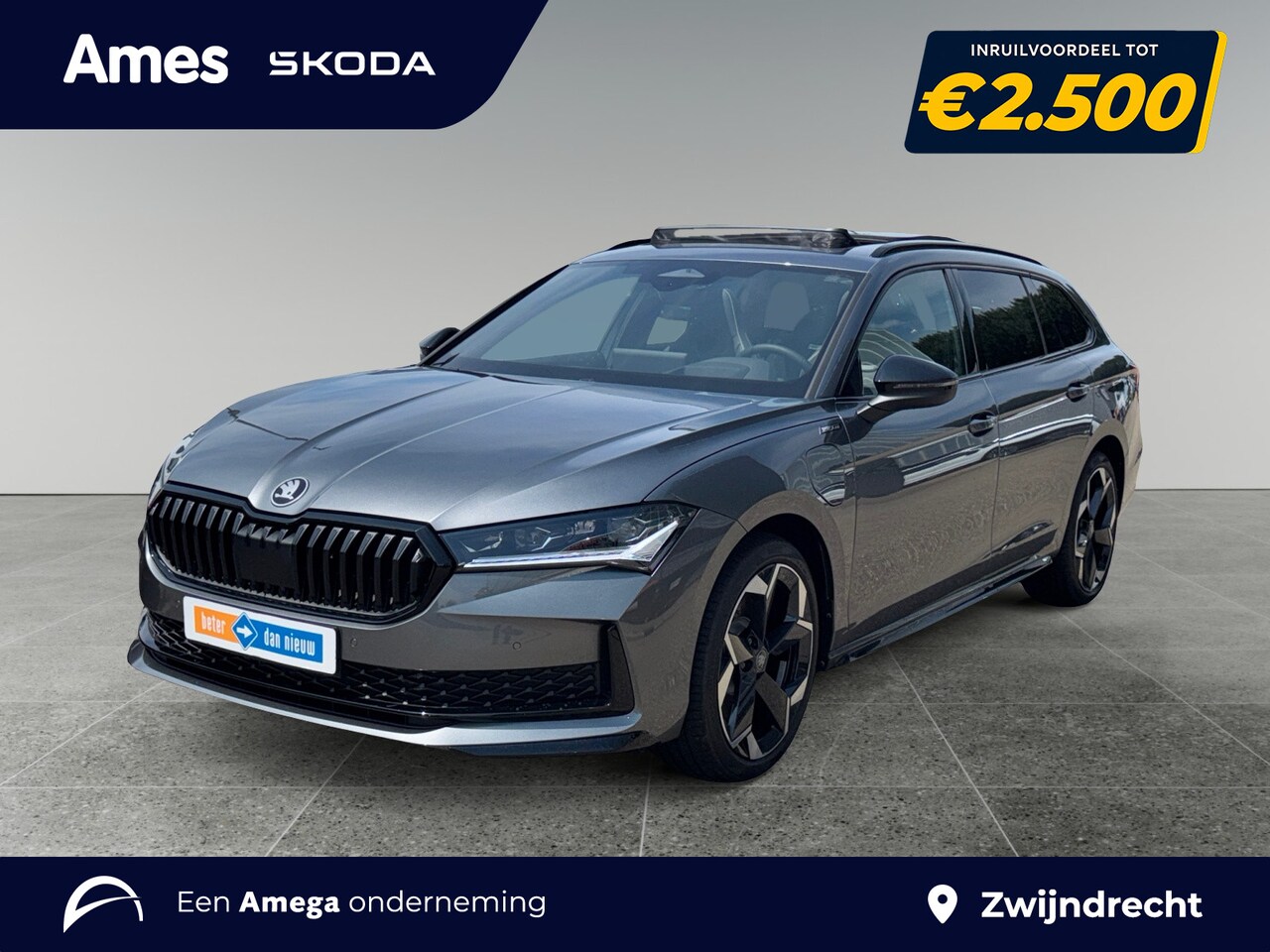 Skoda Superb Combi - 1.5 204pk TSI PHEV Sportline Business Trekhaak wegklapbaar | Head-up display | Panoramadak - AutoWereld.nl