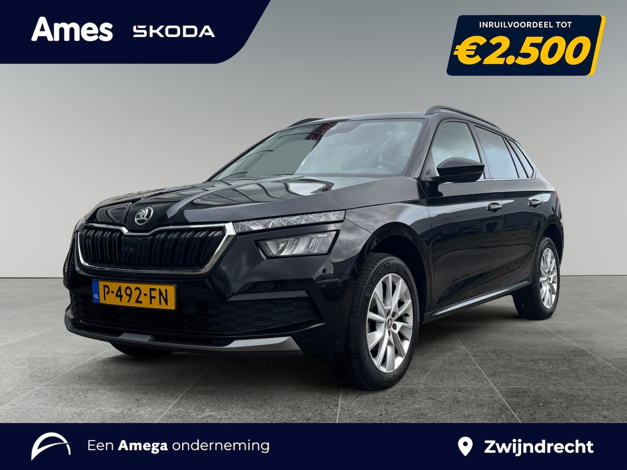 Skoda Kamiq - 1.0 110pk TSI Ambition Parkeersensoren achter | Cruise control | Automatische airco - AutoWereld.nl