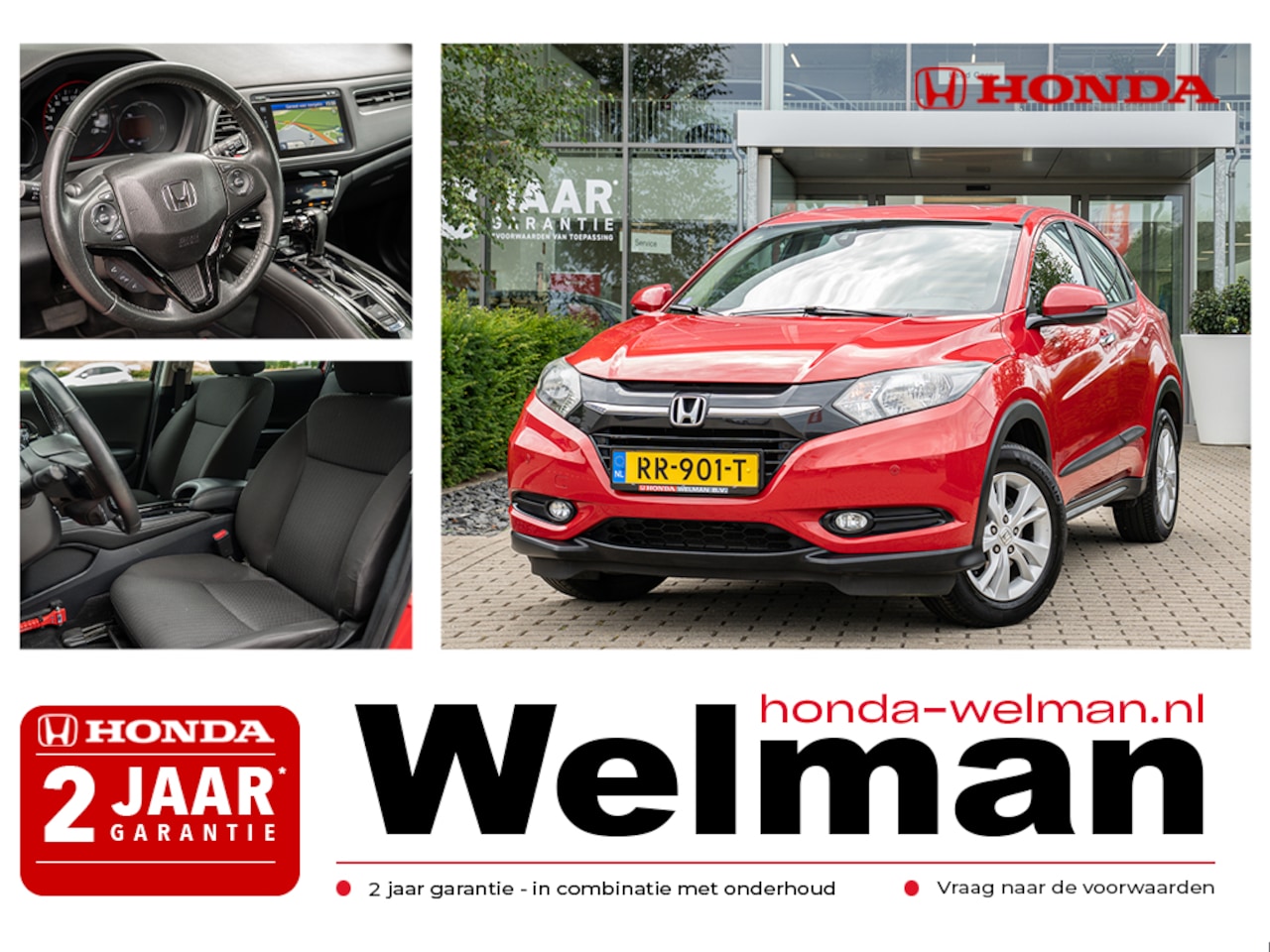 Honda HR-V - 1.5i V-TEC ELEGANCE - AUTOMAAT - NAVIGATIE - BESCHERMSTRIPPEN - AutoWereld.nl