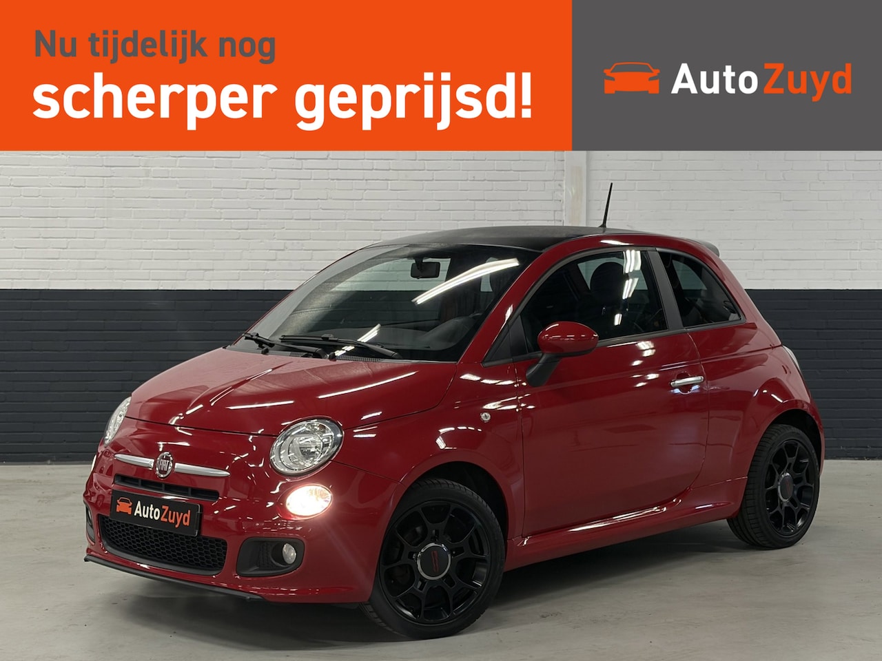Fiat 500 - 1.2 Sport Airco / Half-Leder / PDC / Bluetooth / LM-Velgen - AutoWereld.nl