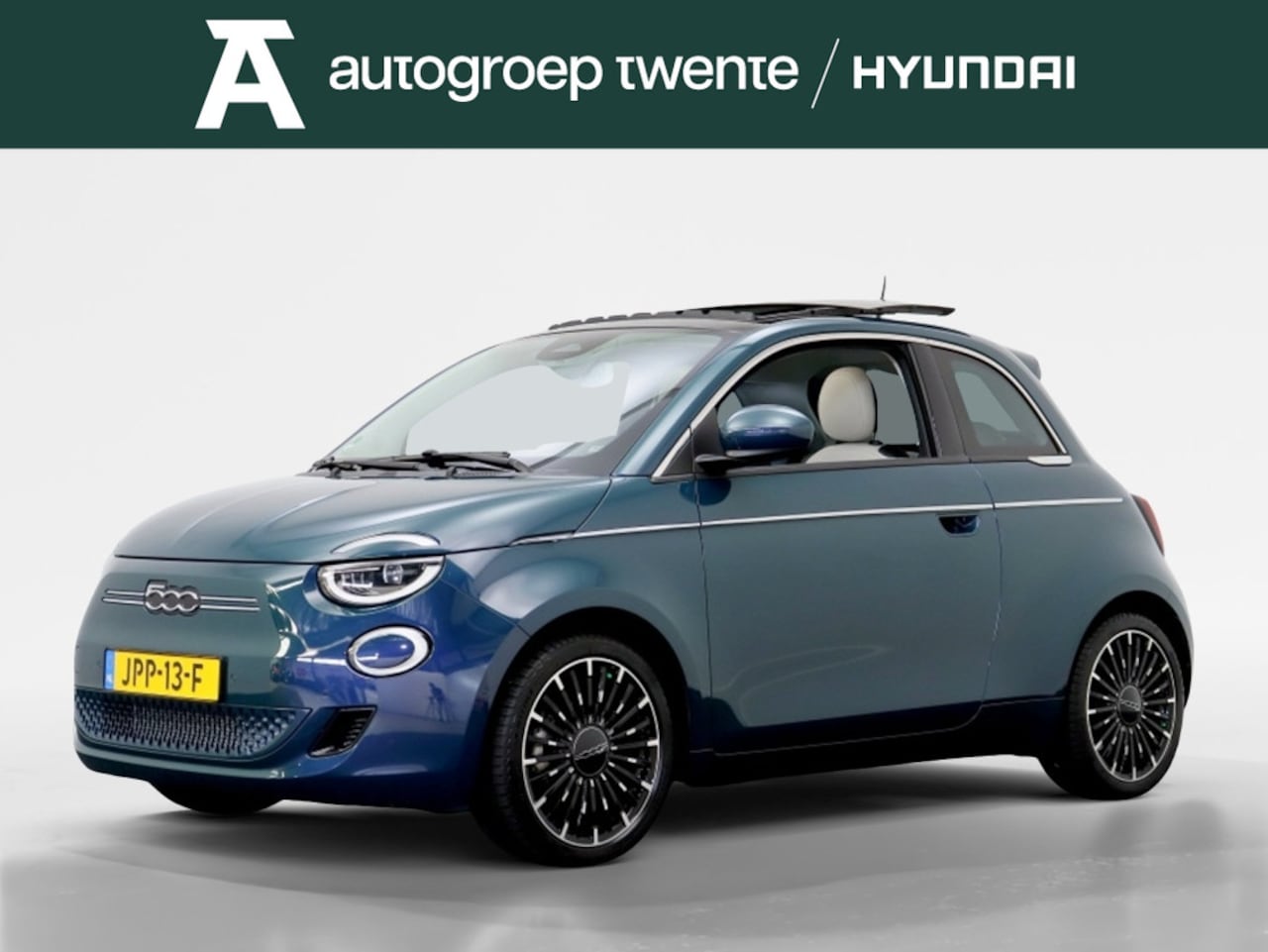 Fiat 500 - La Prima 42 kWh | Elek. pano | Creme leder | Stoelverwarming - AutoWereld.nl