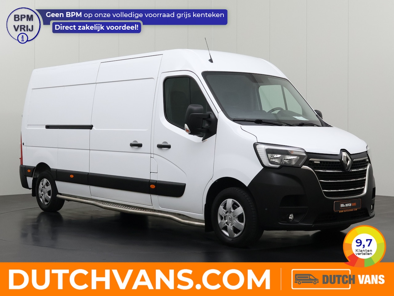 Renault Master - 2.3DCi 135PK L3H2 Maxi | Leder | Navigatie | Camera | Airco | Cruise | 3-Zits | Betimmerin - AutoWereld.nl