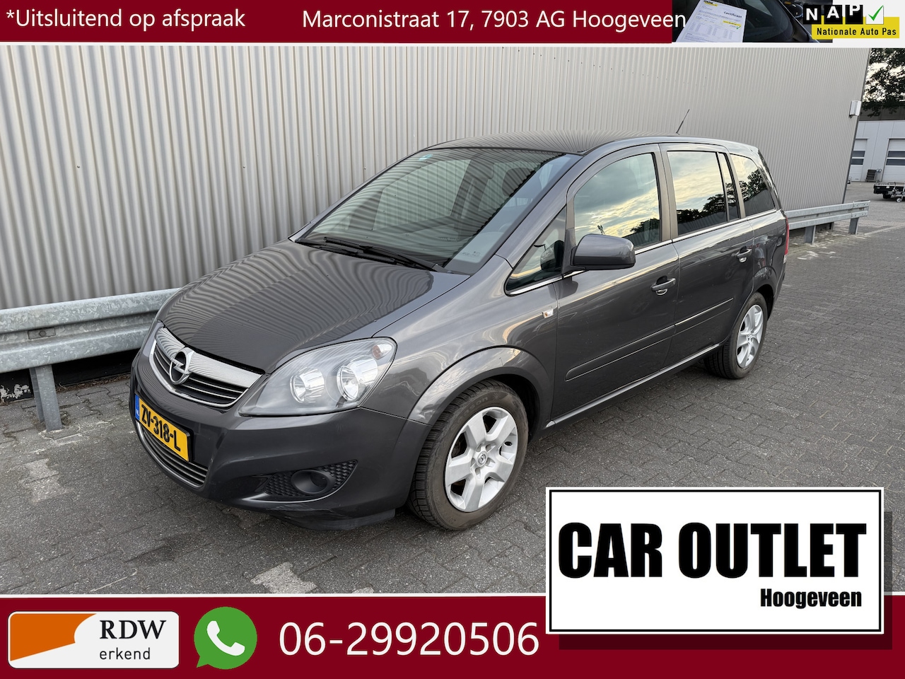 Opel Zafira - 1.8 111 years Edition 7Persoons, Airco, Cruise Nw APK --Inruil Mogelijk-- - AutoWereld.nl