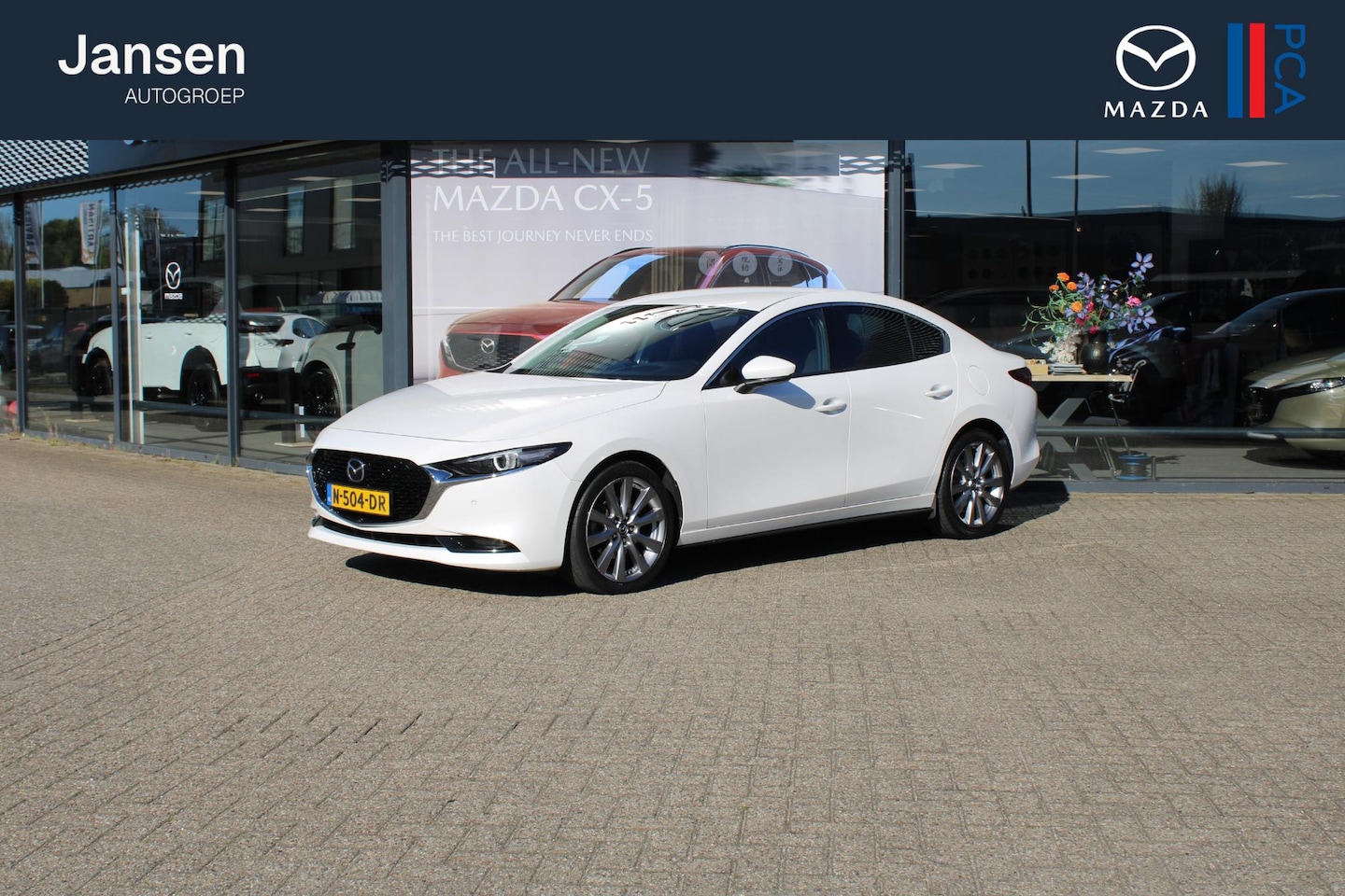 Mazda 3 Sport - Sedan 2.0 e-SkyActiv-G 150 M Hybrid Sportive , Navi, Clima, Adap.Cruise, Stoel/Stuurverwar - AutoWereld.nl