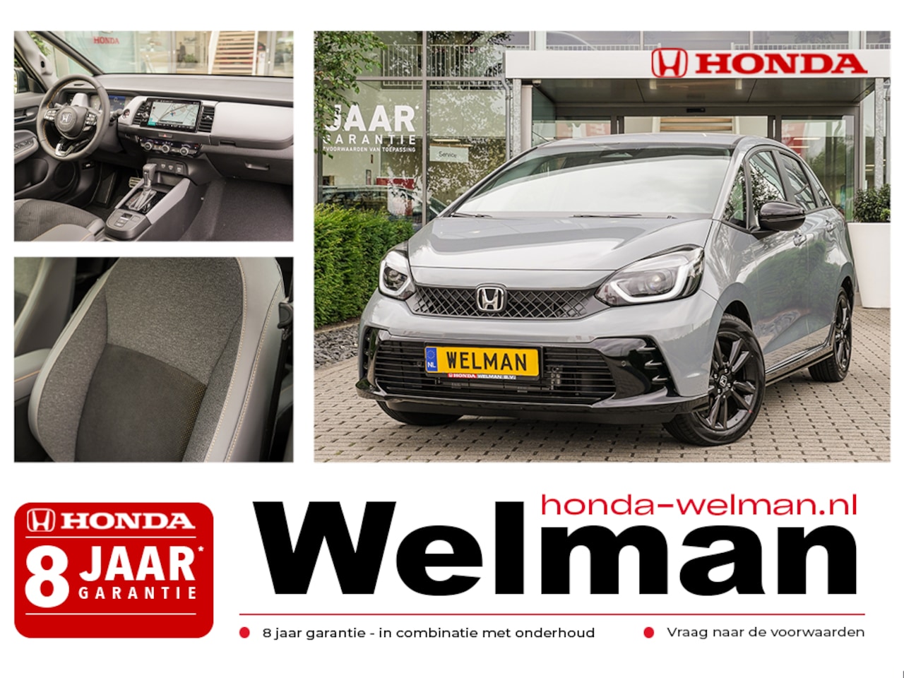Honda Jazz - 1.5i e:HEV ADVANCE SPORT - NIEUW - 122 PK - FULL HYBRID - 27YM - AutoWereld.nl