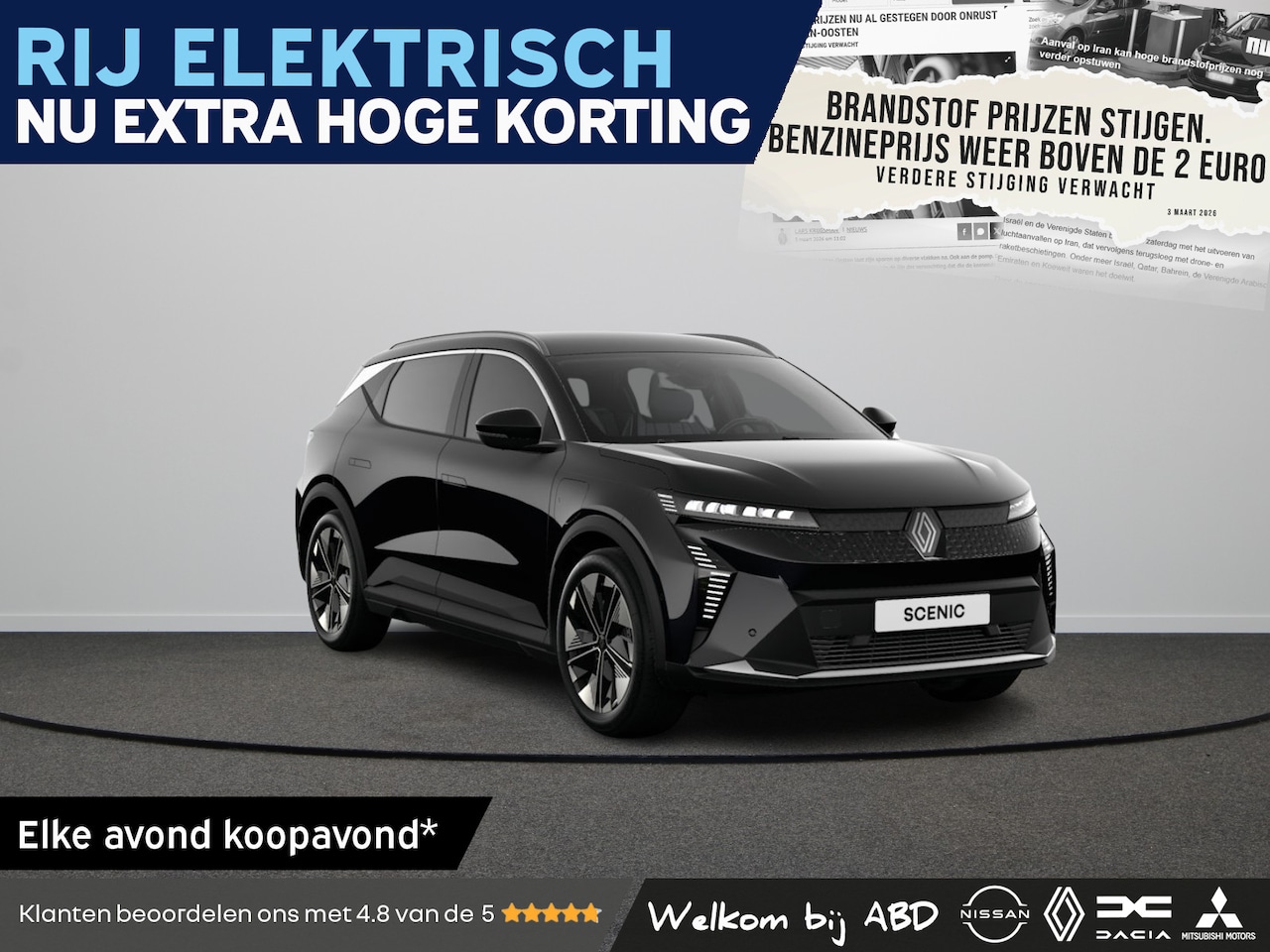 Renault Scenic E-Tech - Techno Long range | Achteruitrijcamera | Adaptive Cruise Control | Adaptive Vision LED kop - AutoWereld.nl