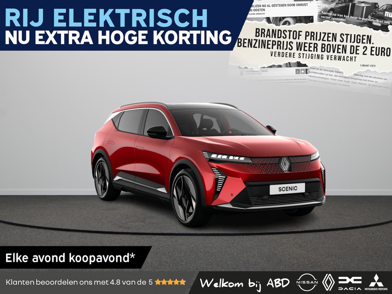 Renault Scenic E-Tech - Iconic Long range | Achteruitrijcamera | Adaptive Vision LED koplampen met geïntegreerde m - AutoWereld.nl