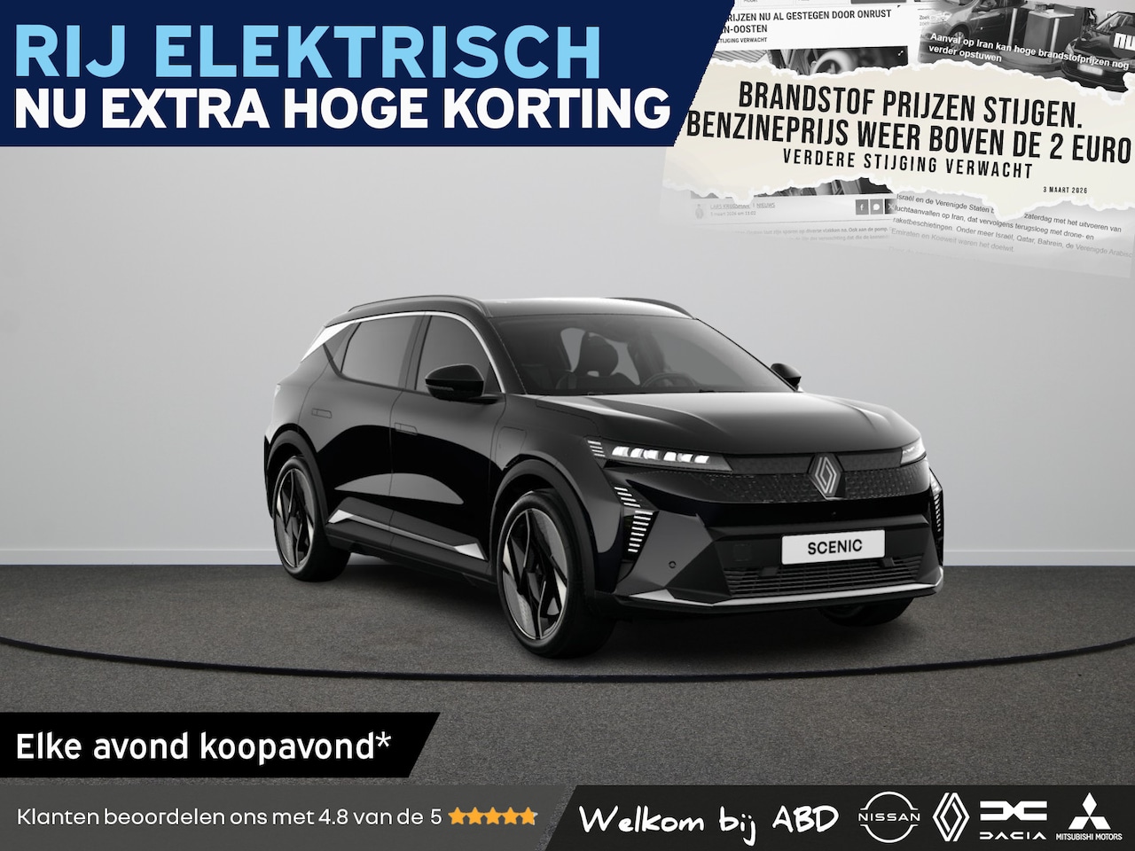 Renault Scenic E-Tech - Iconic Long range | Achteruitrijcamera | Adaptive Vision LED koplampen met geïntegreerde m - AutoWereld.nl
