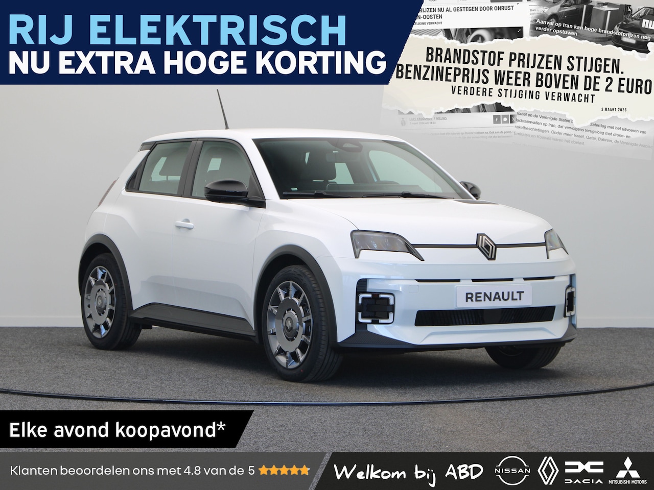 Renault 5 - Evolution Comfort range | Cruise control met snelheidsbegrenzer | Full LED koplampen | ISO - AutoWereld.nl