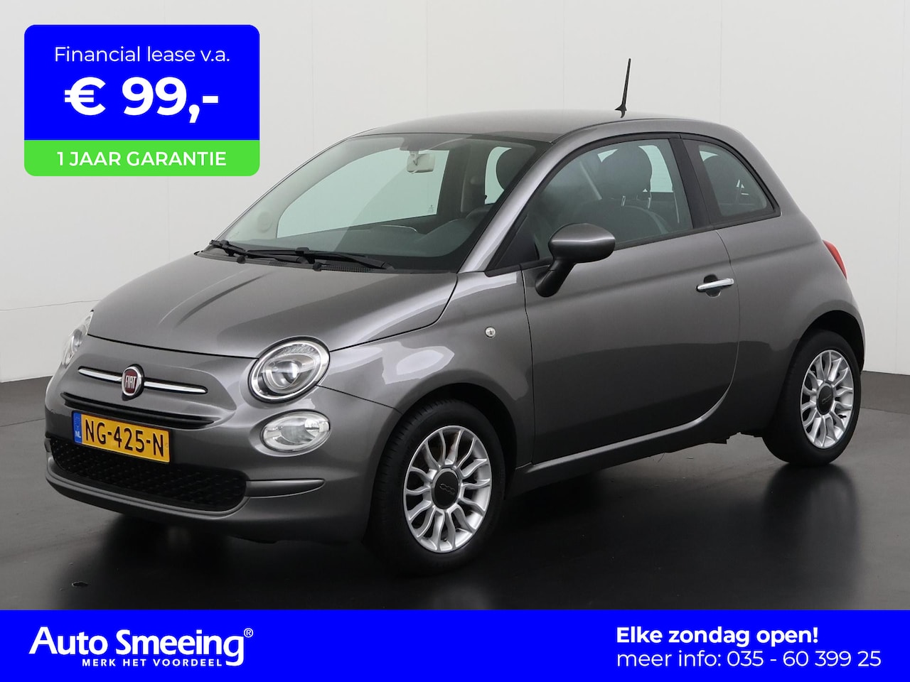 Fiat 500 - 0.9 TwinAir Turbo Popstar | Airco | Lichtmetalen Velgen | 12 mnd Garantie | Zondag Open! - AutoWereld.nl