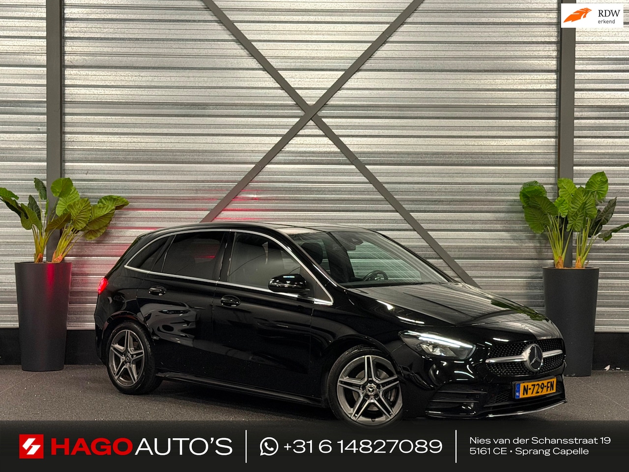 Mercedes-Benz B-klasse - 180 Business Solution AMG WIDESCREEN/LED/NAVI/SFEERV/CAMERA/CARPLAY/DYNAMIC/12-MND-GARANTI - AutoWereld.nl