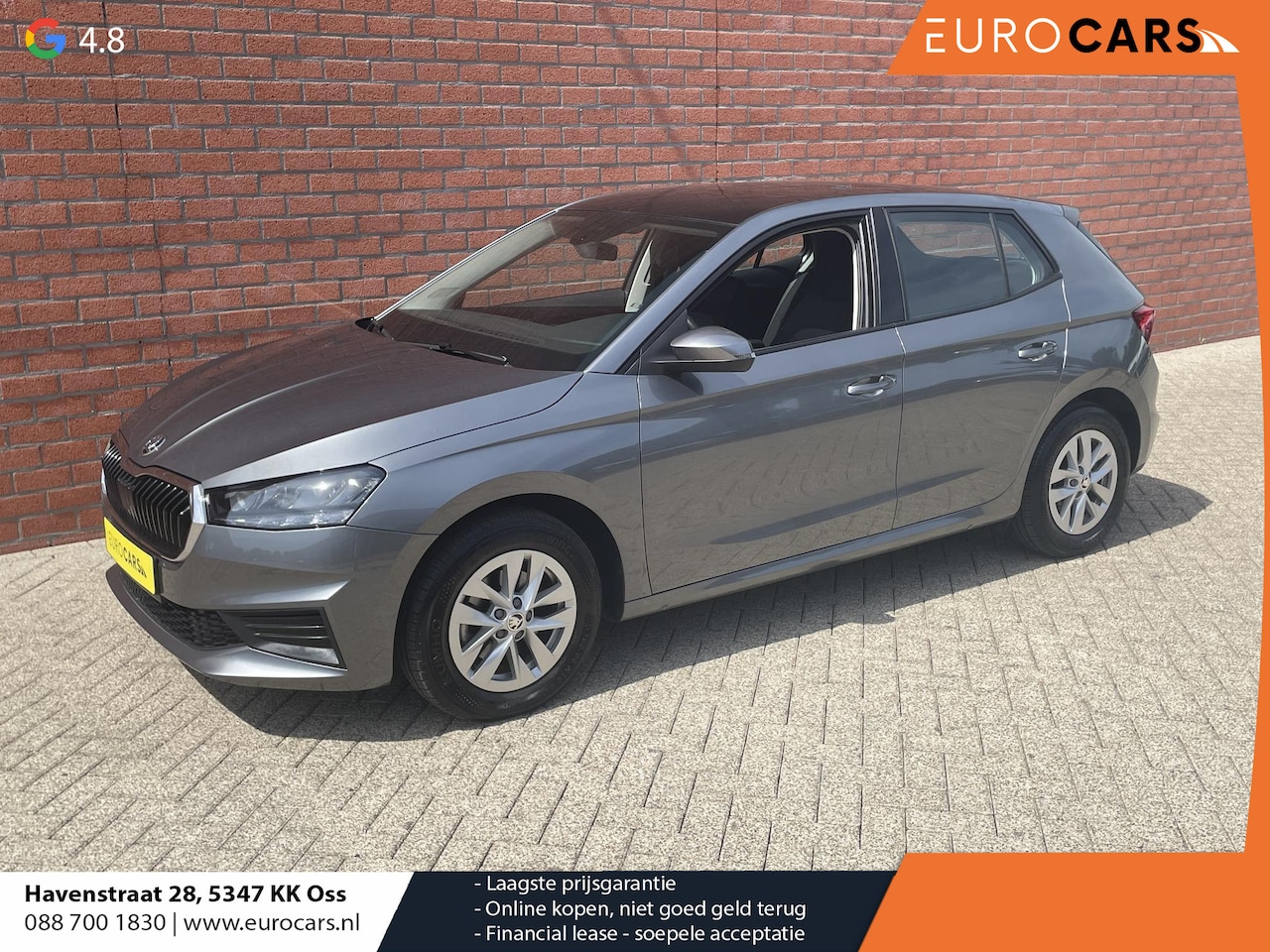 Skoda Fabia - 1.0 TSI Automaat Ambition Skoda Fabia 1.0 TSI Ambition Panoramadak Navigatie Carplay PDC C - AutoWereld.nl