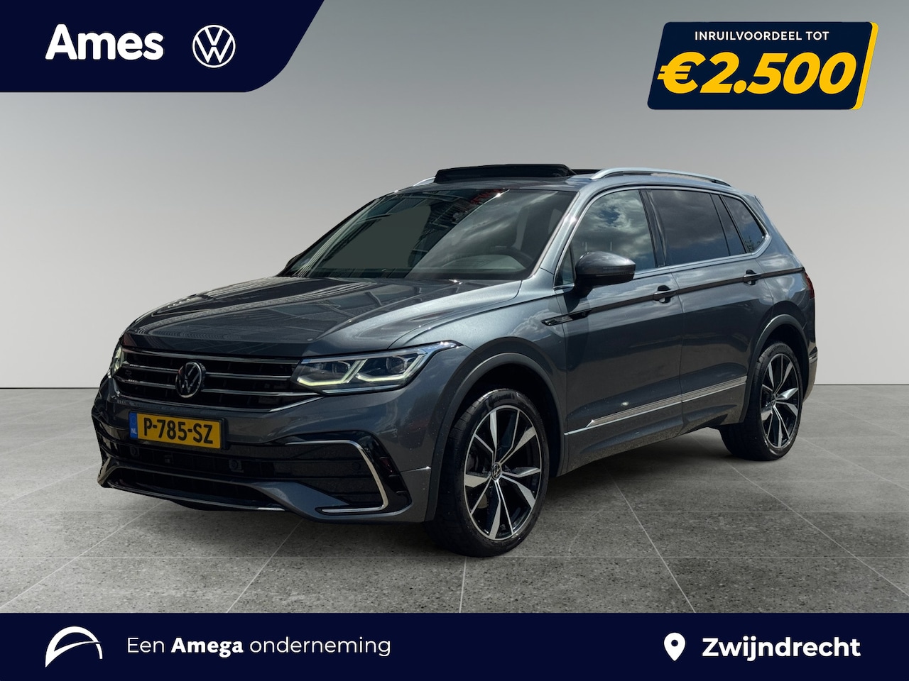 Volkswagen Tiguan Allspace - 1.5 150pk TSI R-Line Business+ 7p. Panoramaschuif-kanteldak | Navigatie 'Discover Pro | Wi - AutoWereld.nl