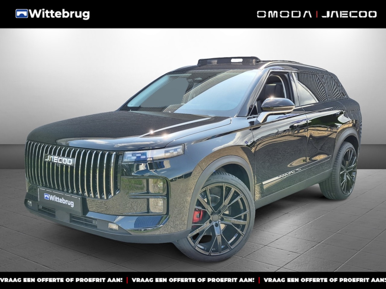 Jaecoo 7 - SHS PHEV Exclusive 21 Inch velgen met 1500 KG trekgewicht, 1200 KM RANGE Navigatie, Elektr - AutoWereld.nl