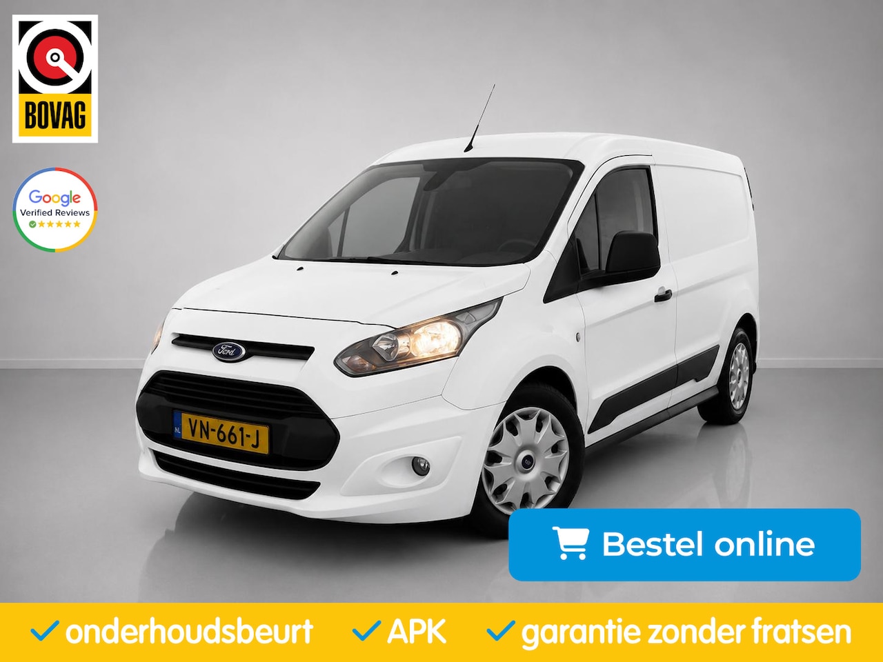 Ford Transit Connect - 1.6 TDCI L2 Trend| Navigatie-Pakket|Camera|Bluetooth|Schuifdeur|PDC| - AutoWereld.nl