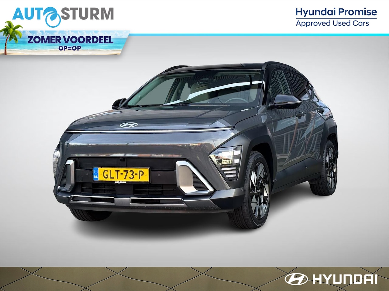 Hyundai Kona - 1.6 GDI HEV Premium NL-Auto, Meest Luxe Uitvoering! - AutoWereld.nl