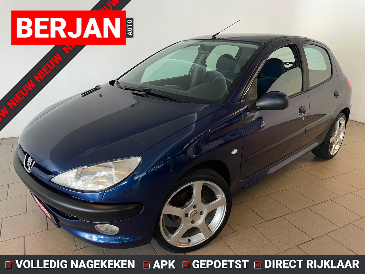 Peugeot 206 - 1.4 XT AUTOMAAT ELEK RAMEN CENT VERG VELGEN NETTE GOEDE AUTO NWE APK - AutoWereld.nl
