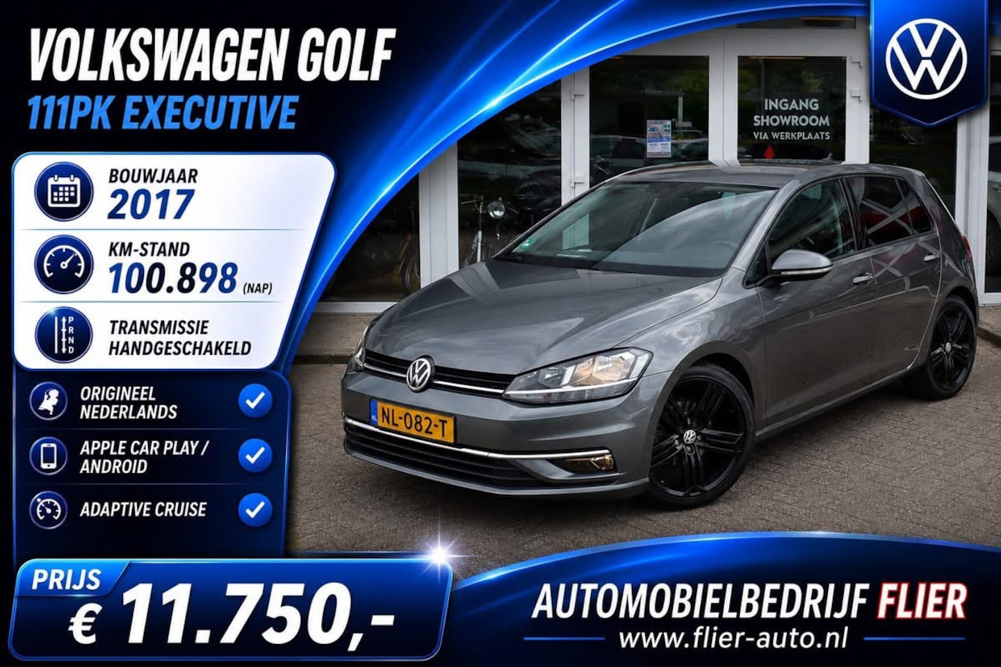 Volkswagen Golf - 1.0 111PK TSI Comfortline Executive | Adaptive | CarPlay | Orig. NL | NAP | - AutoWereld.nl