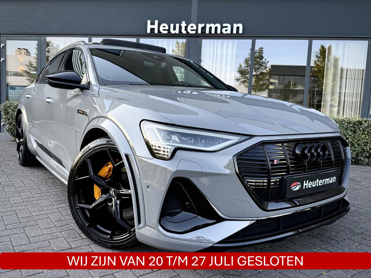 Audi e-tron Sportback - S Quattro Nardo grey/Pano/Sfeer/96%SOH - AutoWereld.nl